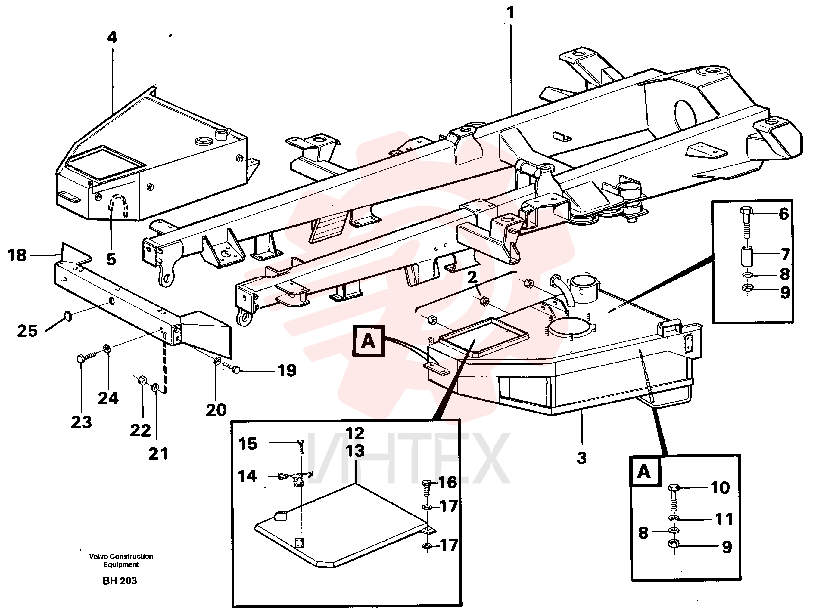 Front frame VOE 11051102