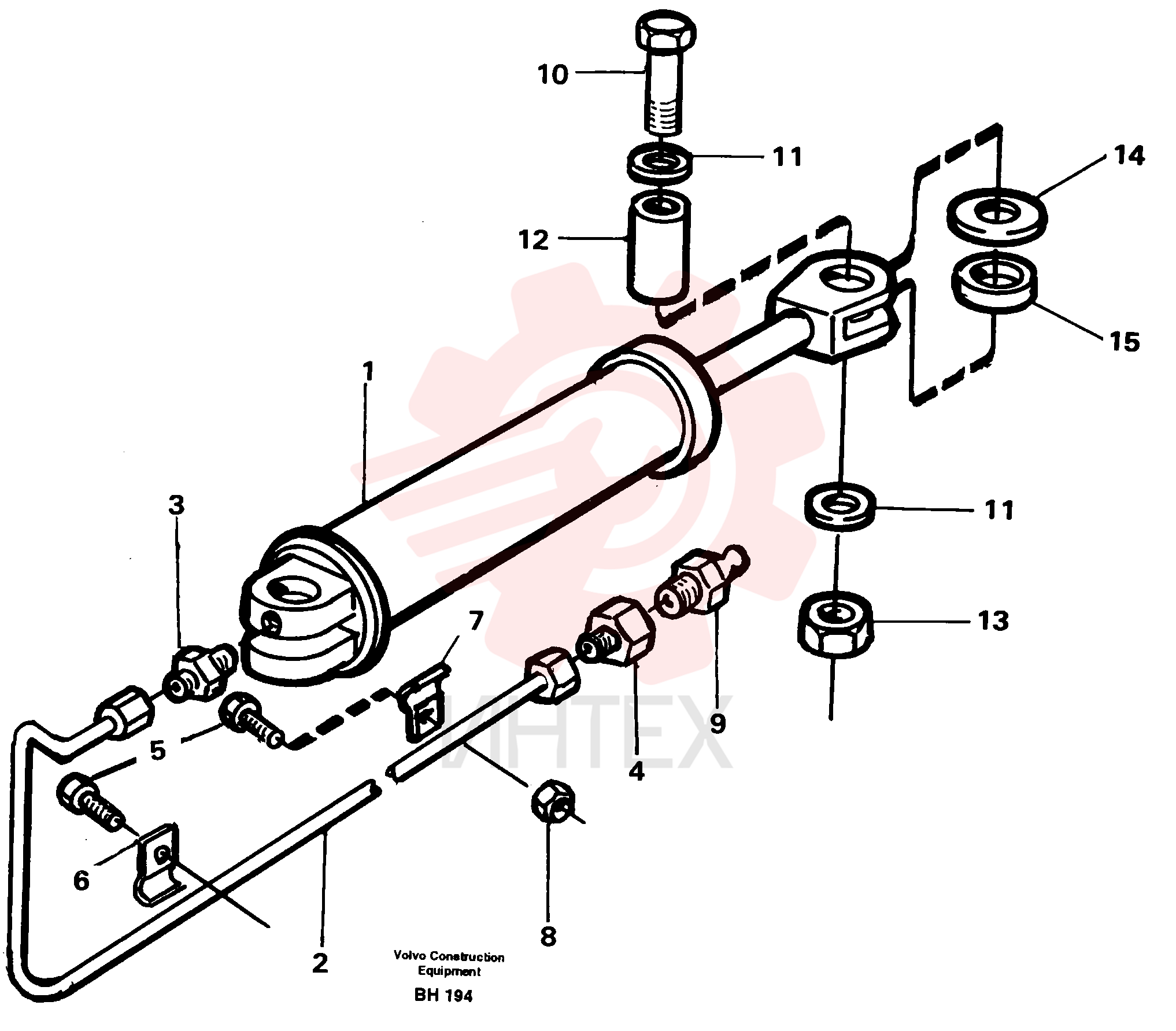 Lubricating pipe VOE 11054737 (1)