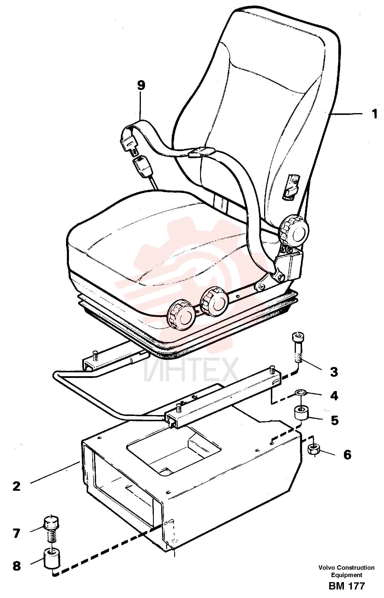 Seat belt VOE 11104125