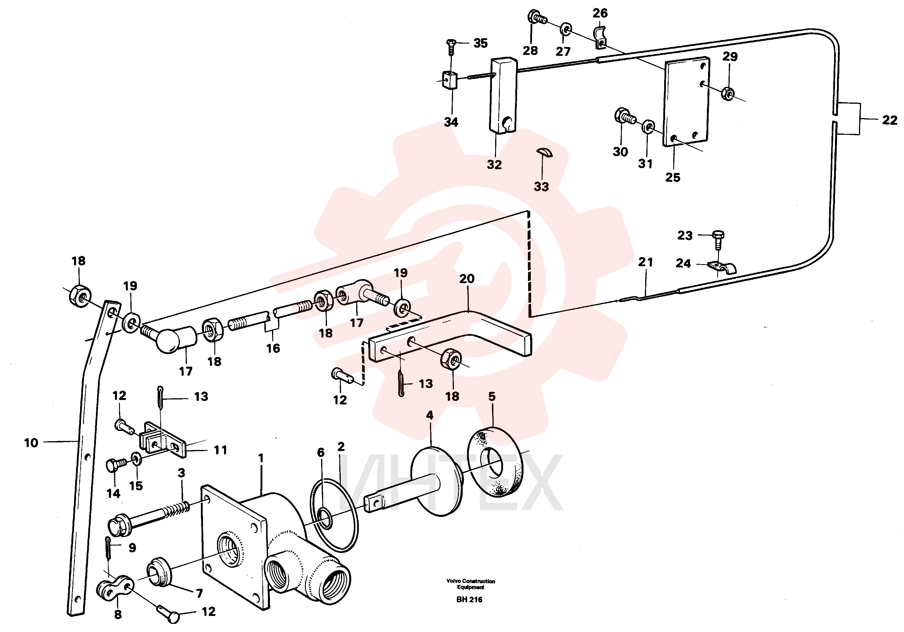 Valve housing VOE 4864708 (1)