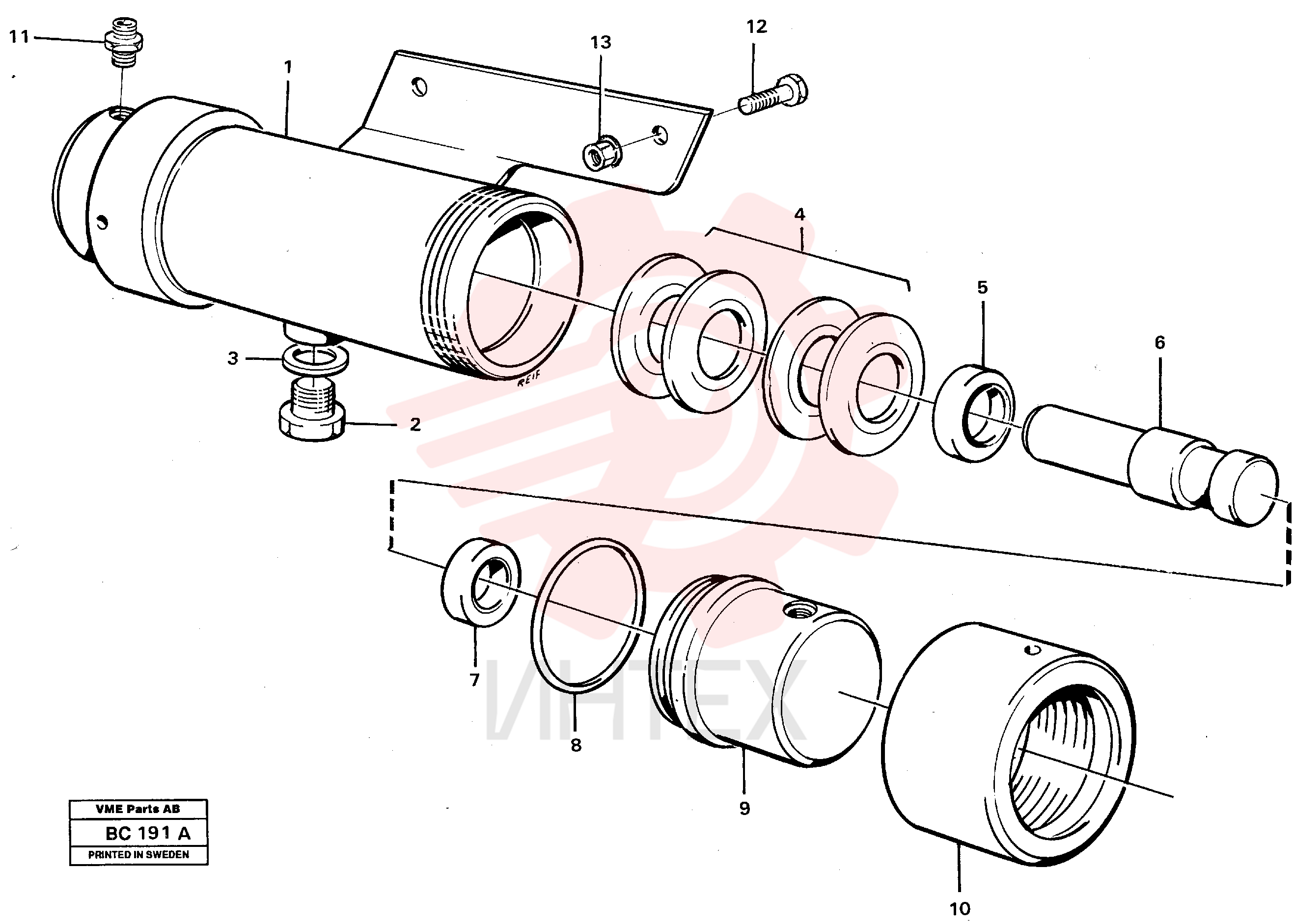 Damping cylinder