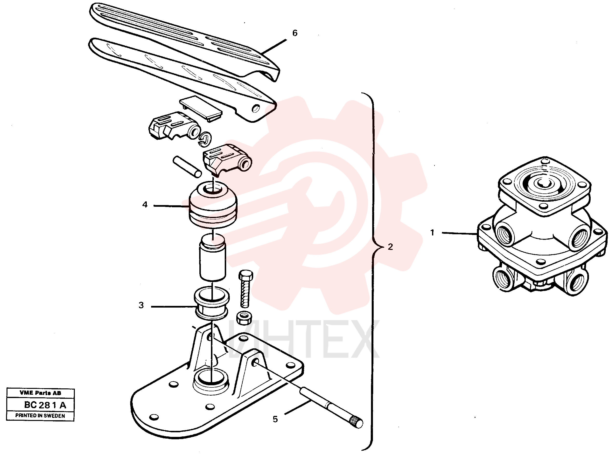 Footbrake Valve