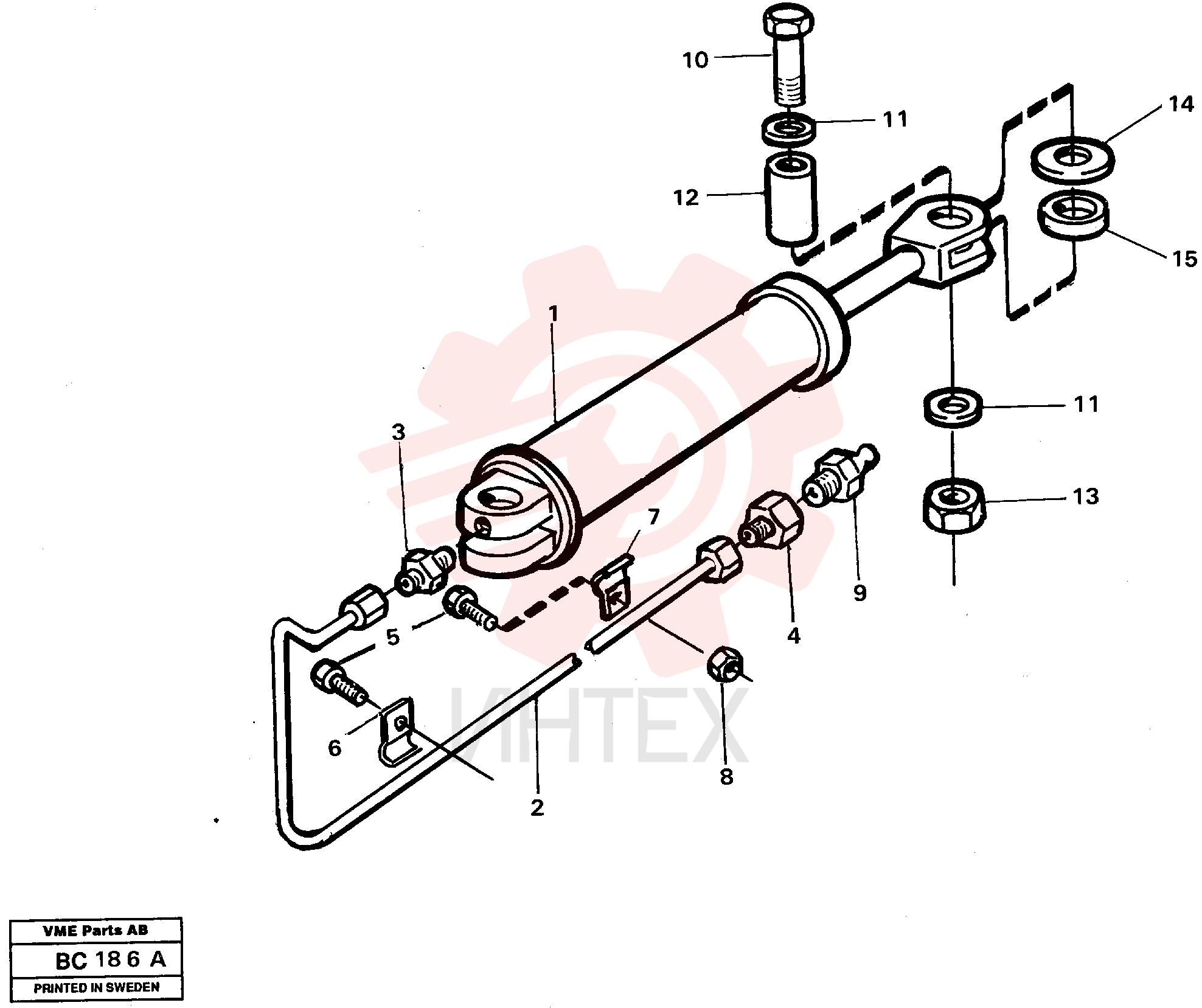 Lubricating pipe