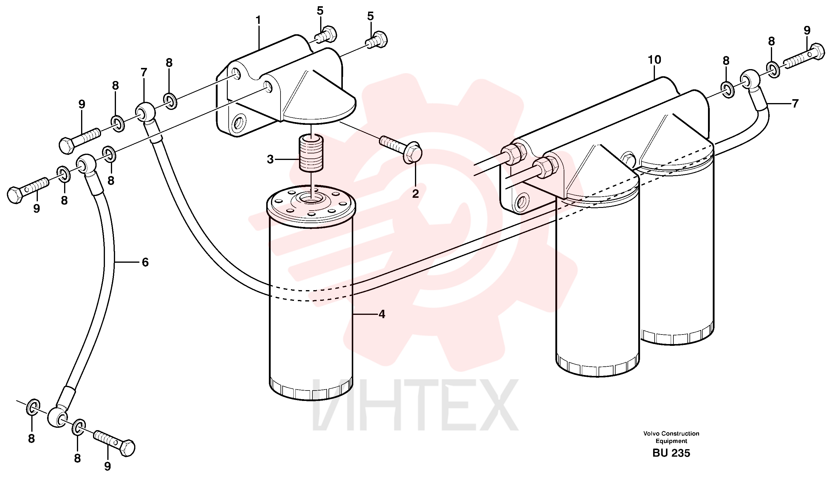 Oil filter housing