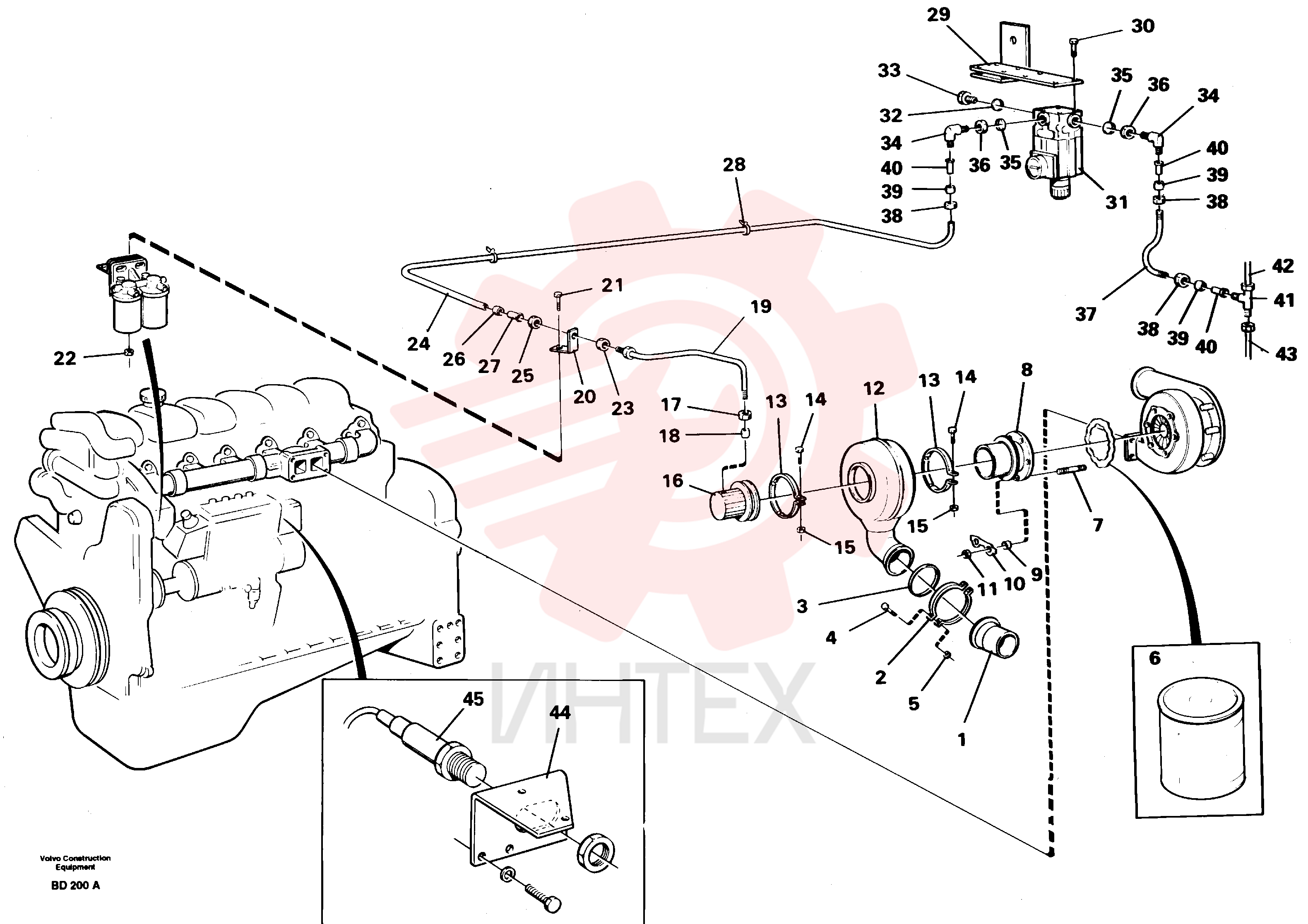 Exhaust pipe VOE 11055511