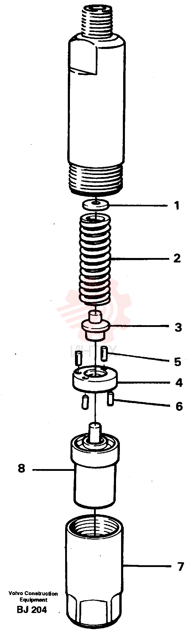 Nozzle retainer VOE 478607