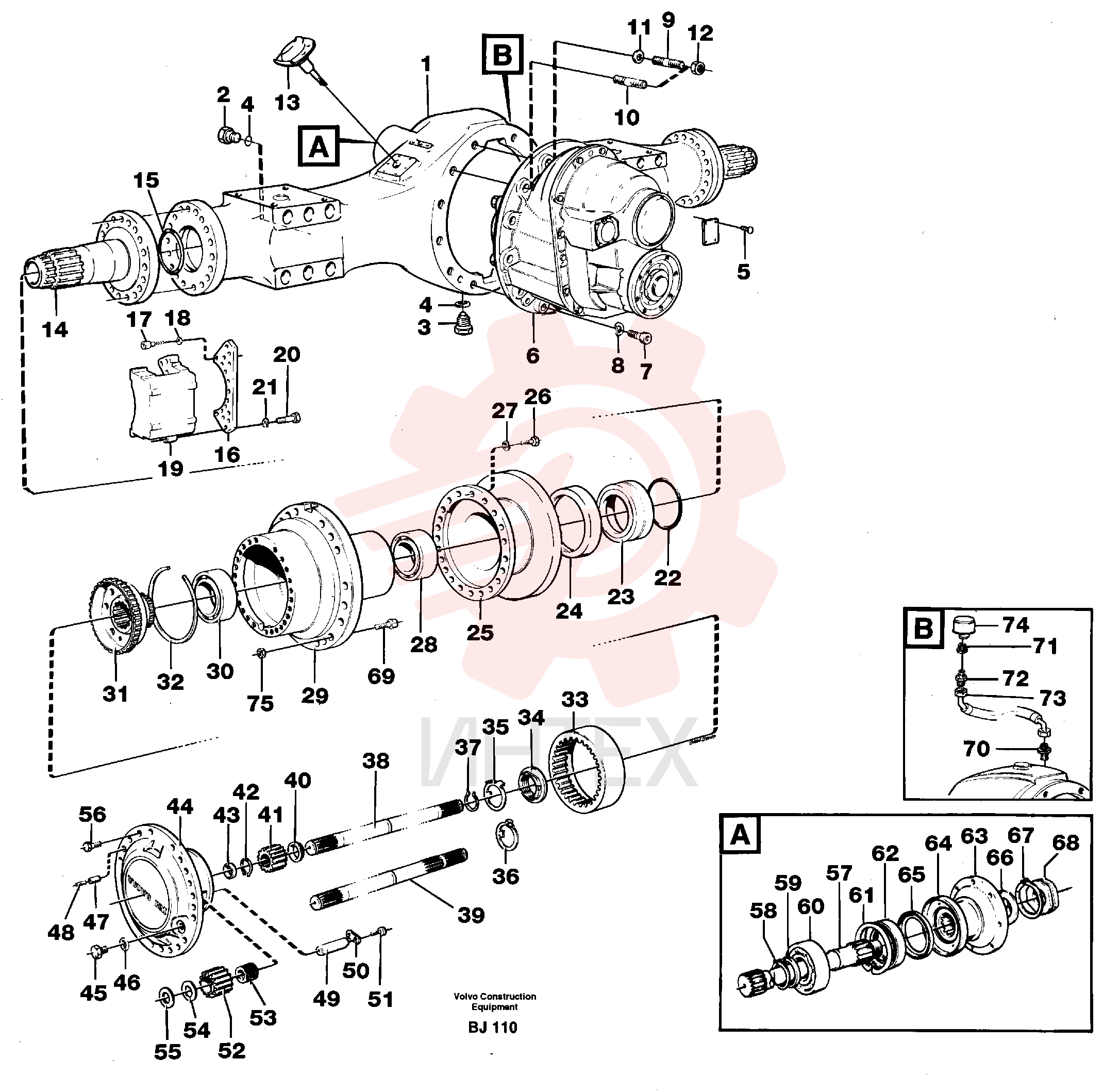 Planetary Axle VOE 23728