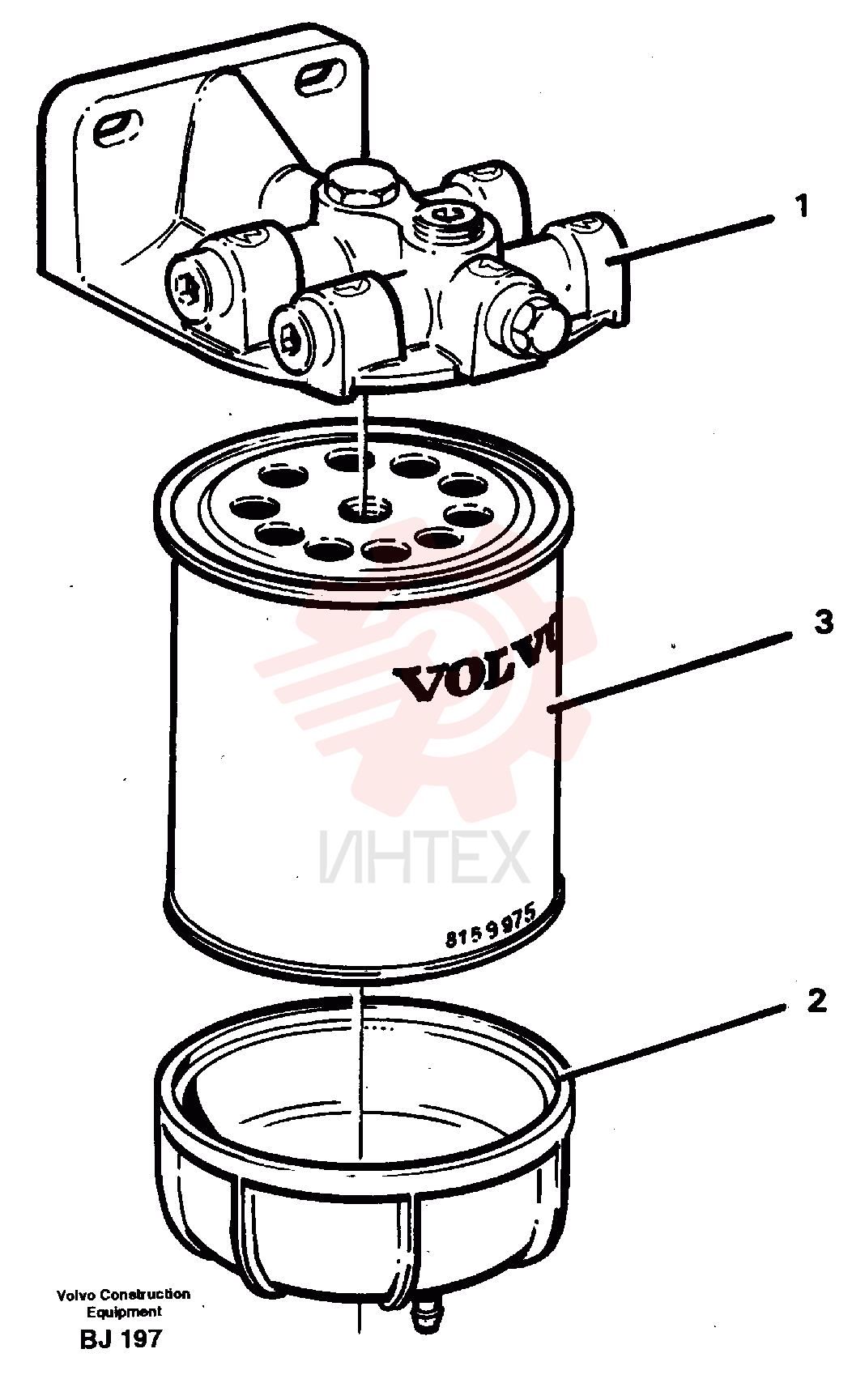 Сепаратор влагоотделителя VOE 8159966 (2)
