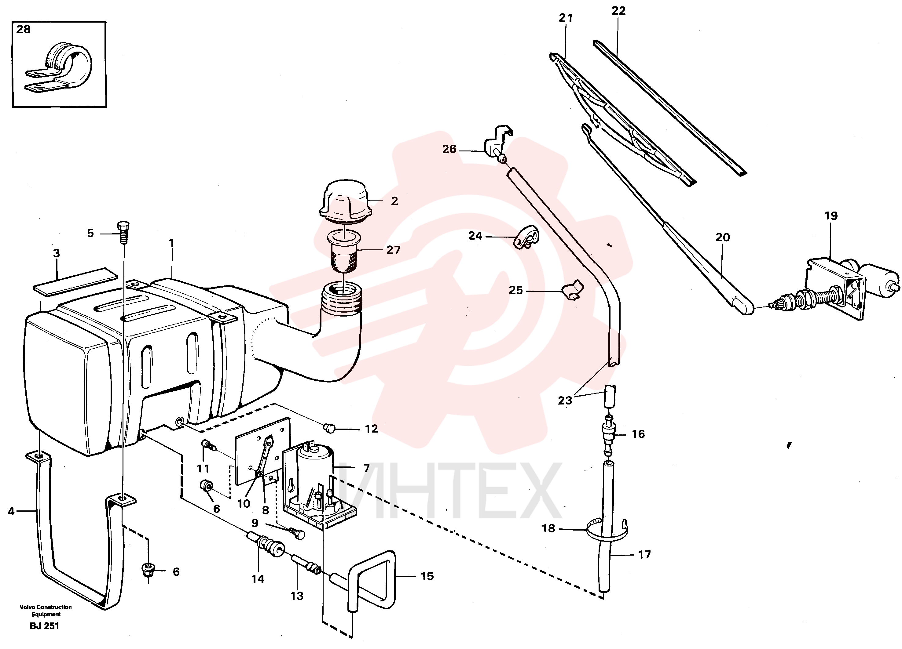 Wiper motor VOE 4803342 (2)
