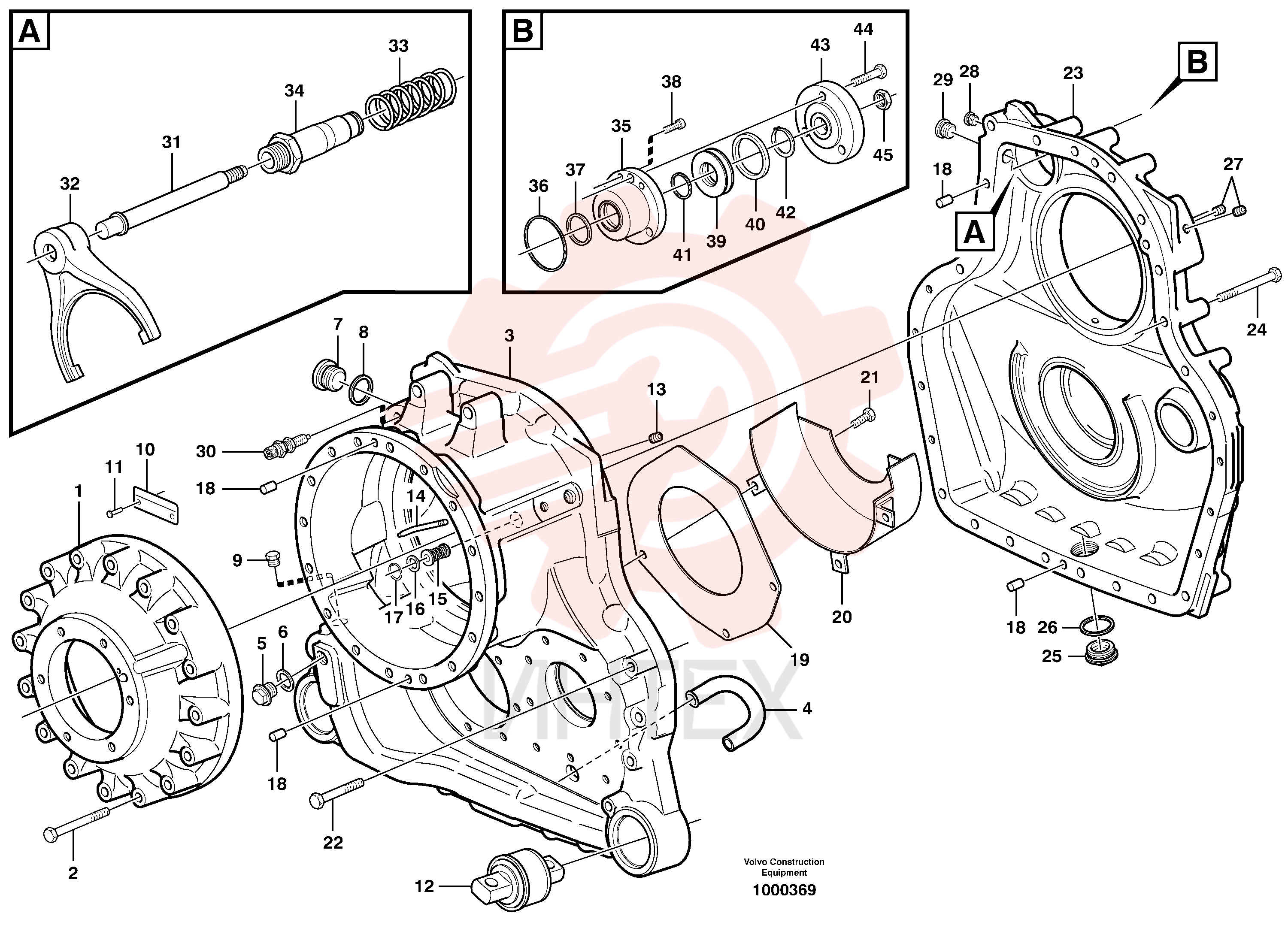 Transfer gearbox