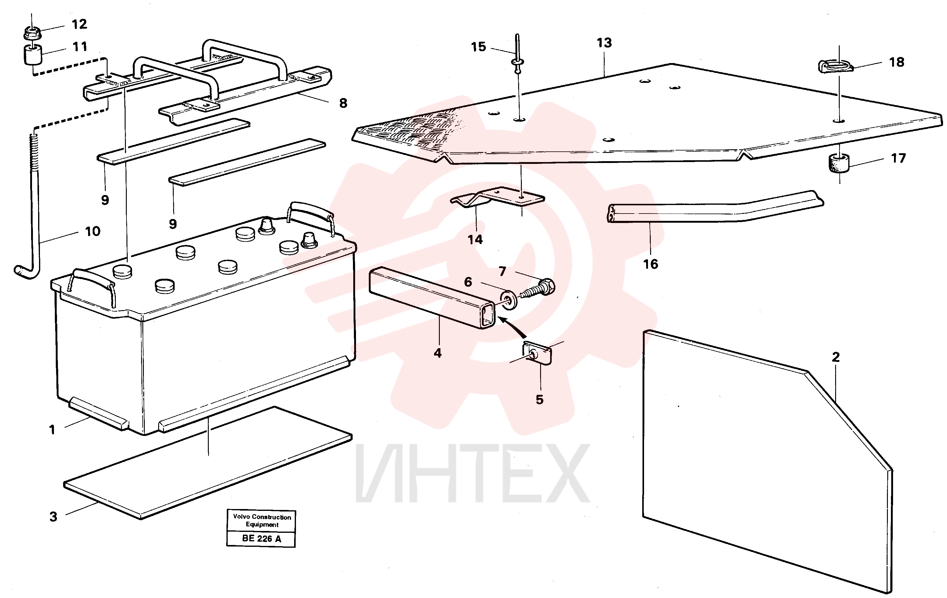 Battery cover VOE 4943661