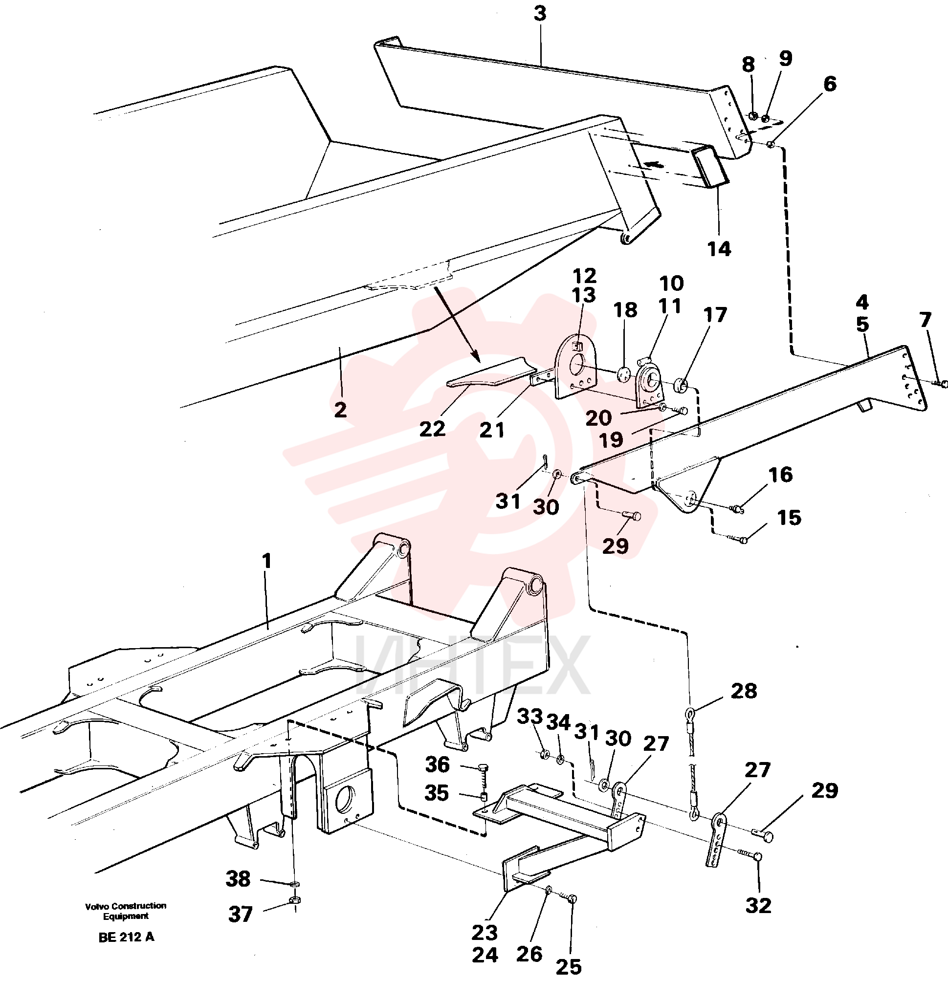 Bearing housing VOE 11056275 (1)