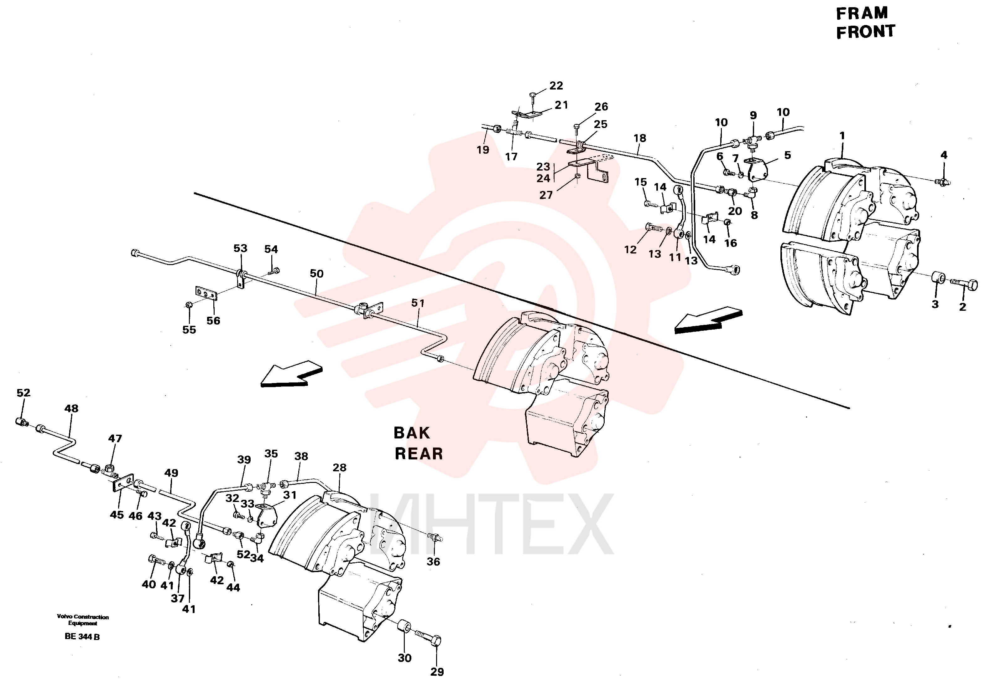 Brake pipe VOE 11035149