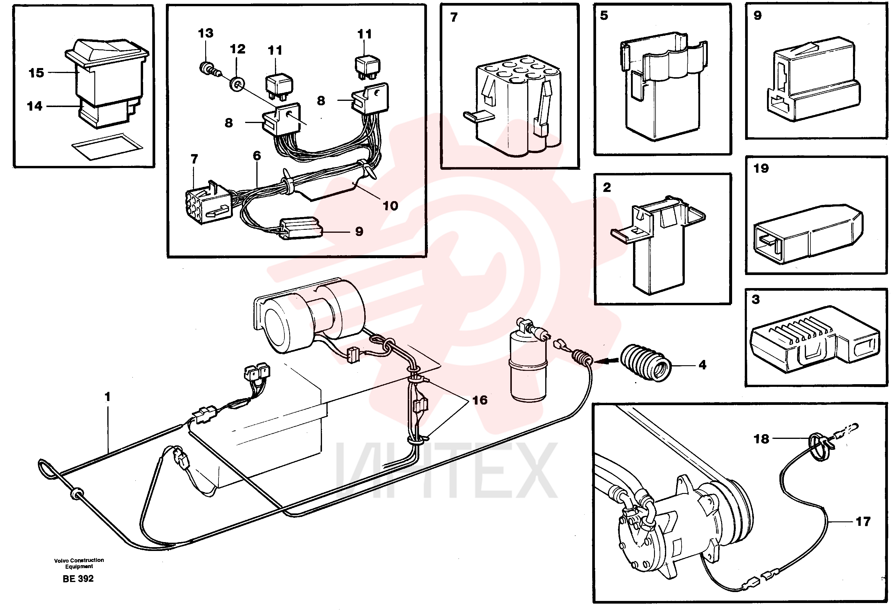 Cable harness VOE 11058582