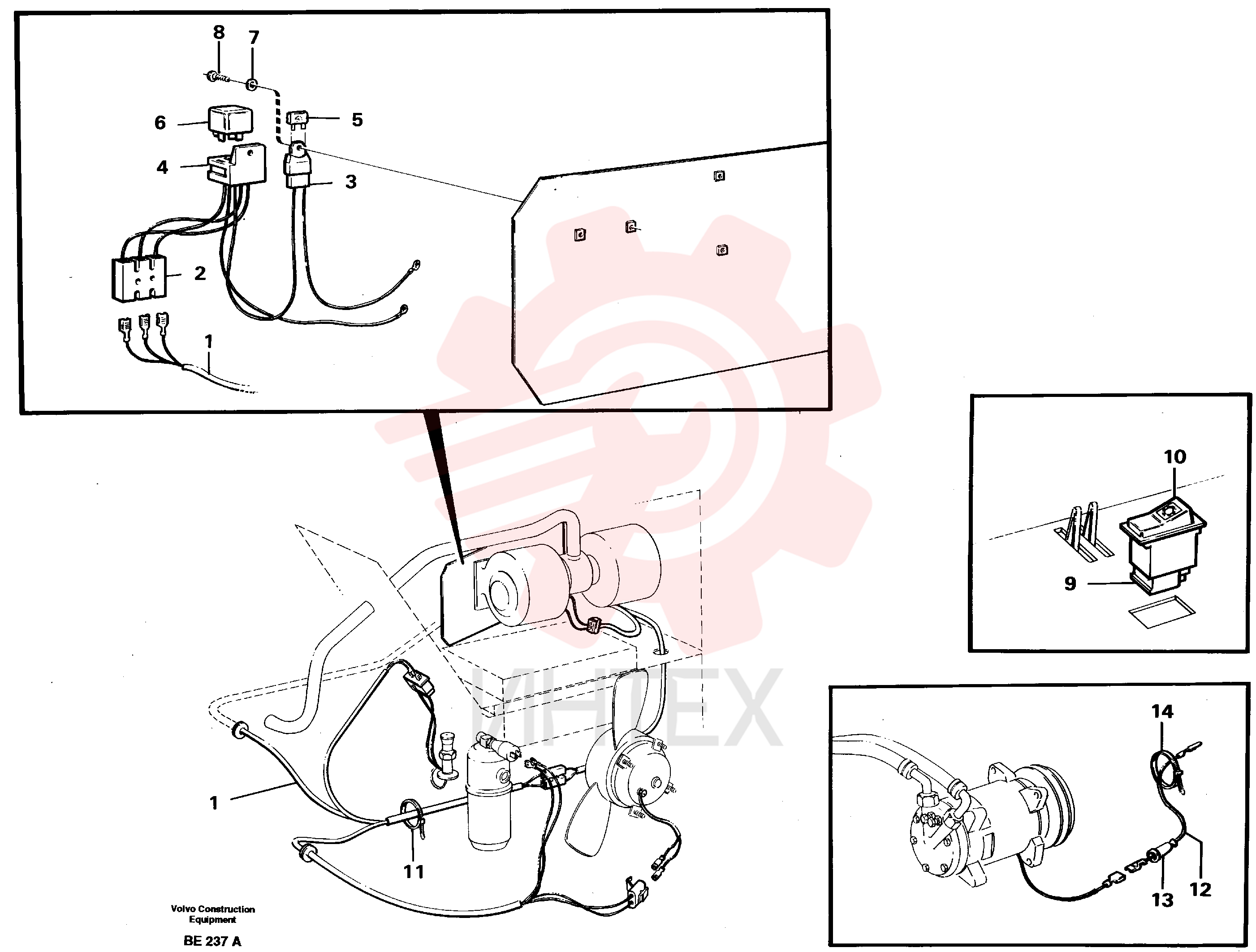 Cable harness VOE 11062141