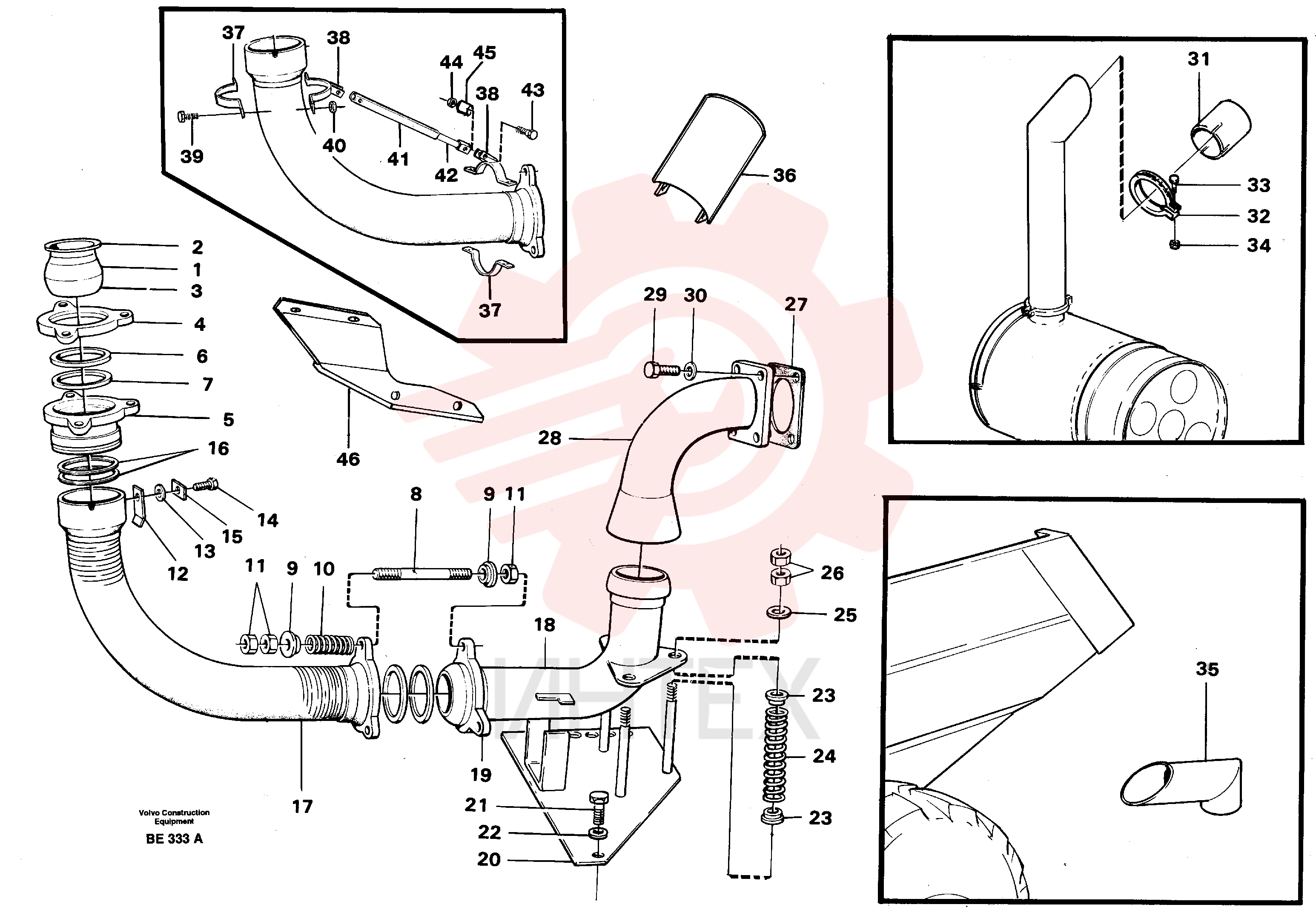 Exhaust pipe VOE 11052630