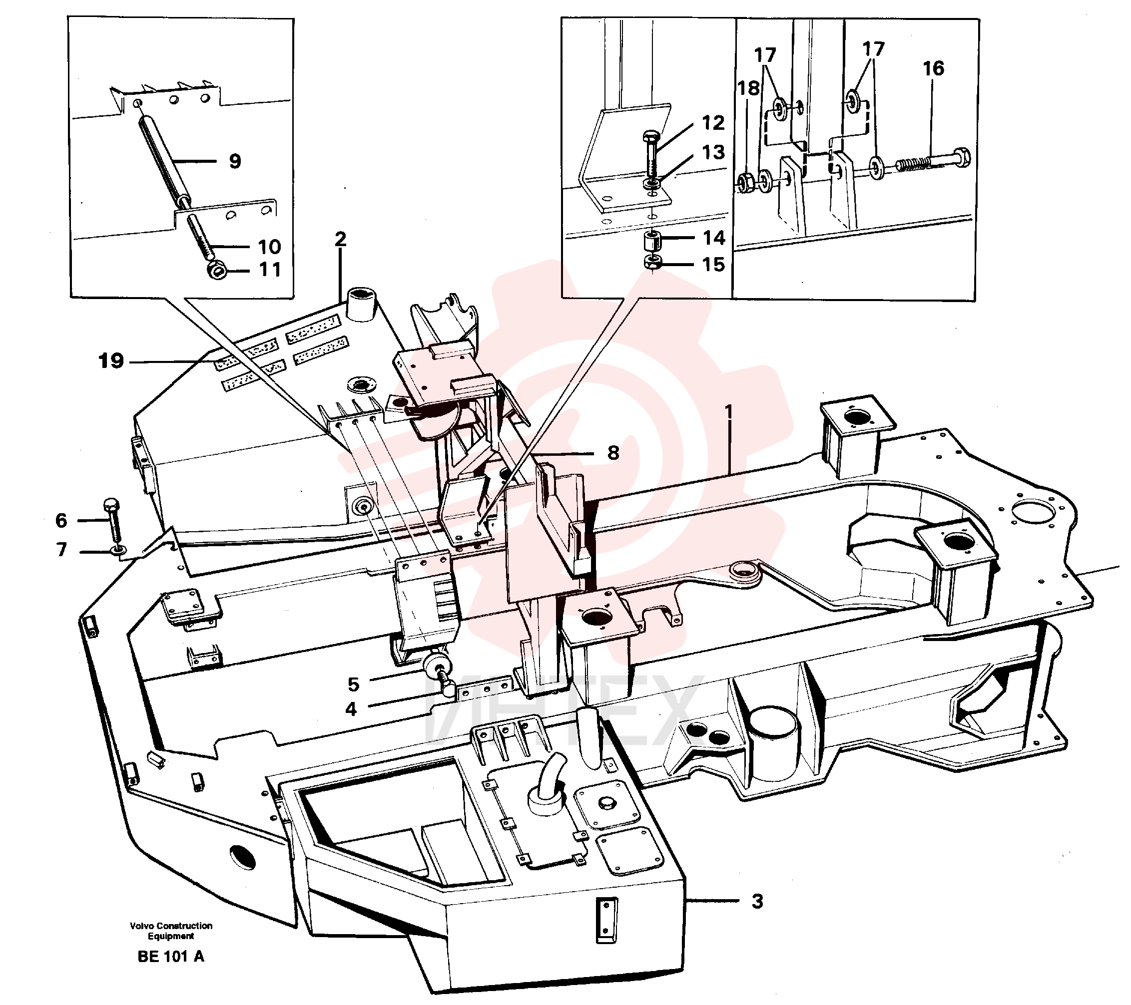 Front frame VOE 11051232