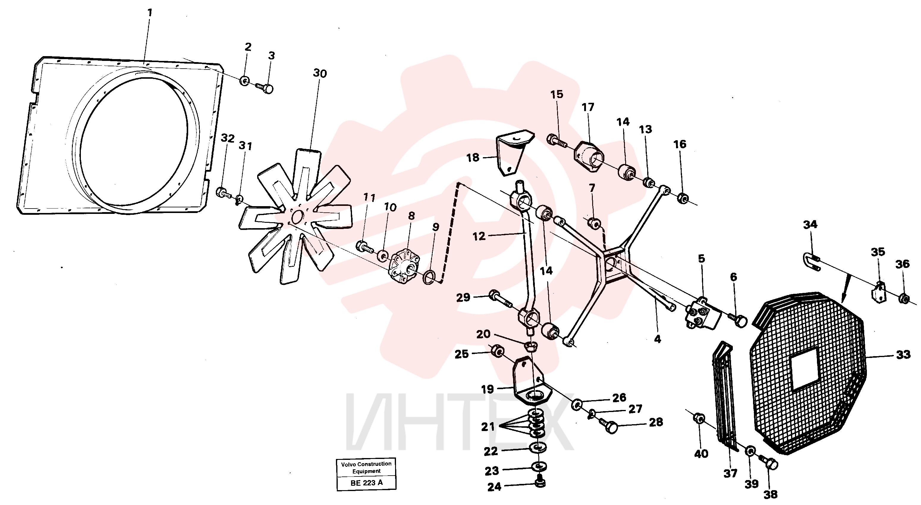 Hexagon nut VOE 971081