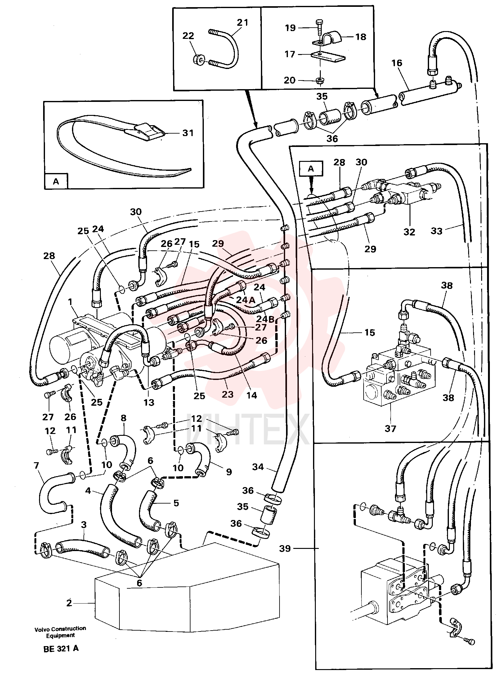 Hose assembly VOE 13932100