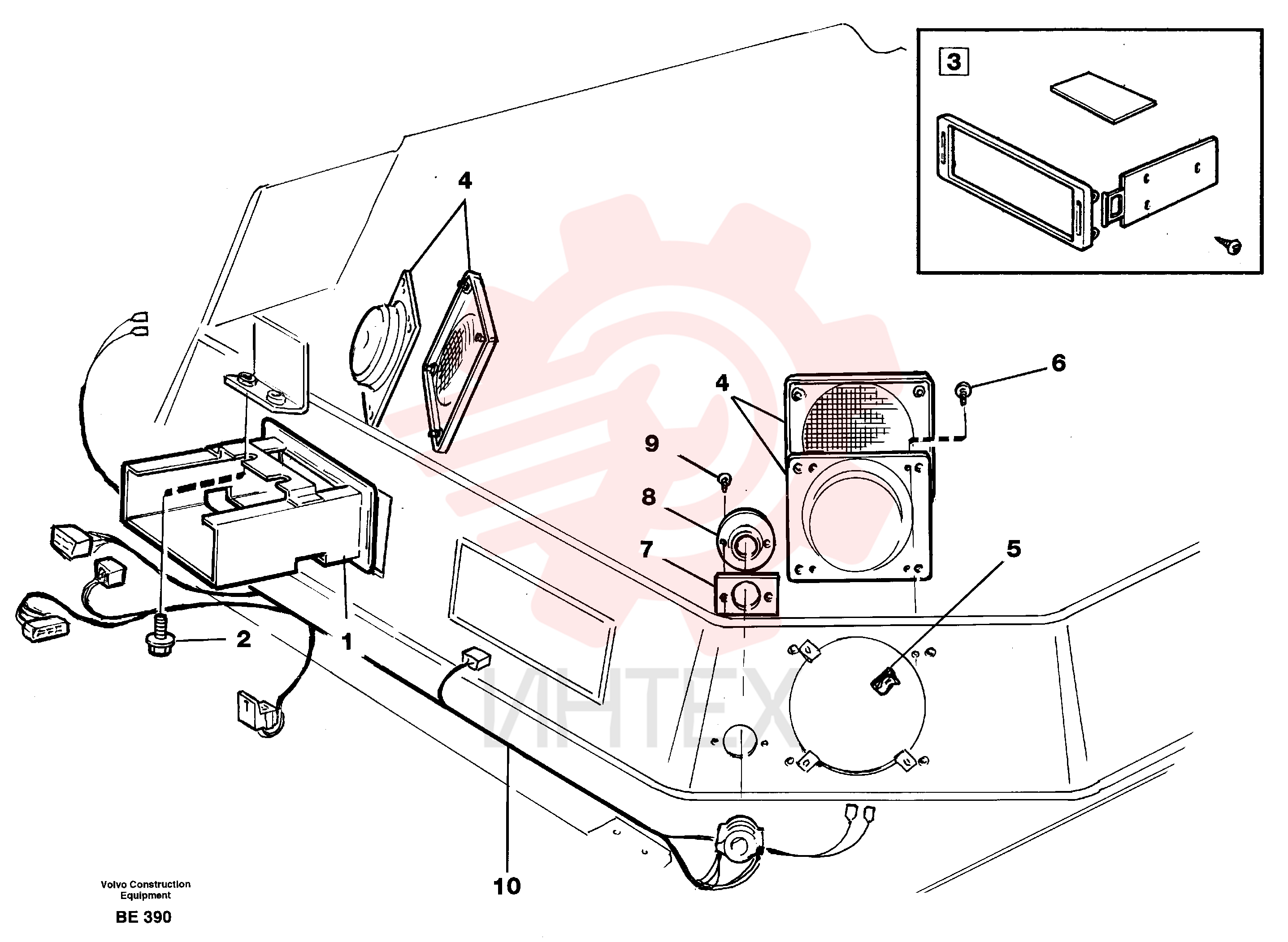 Radio bracket VOE 11006914