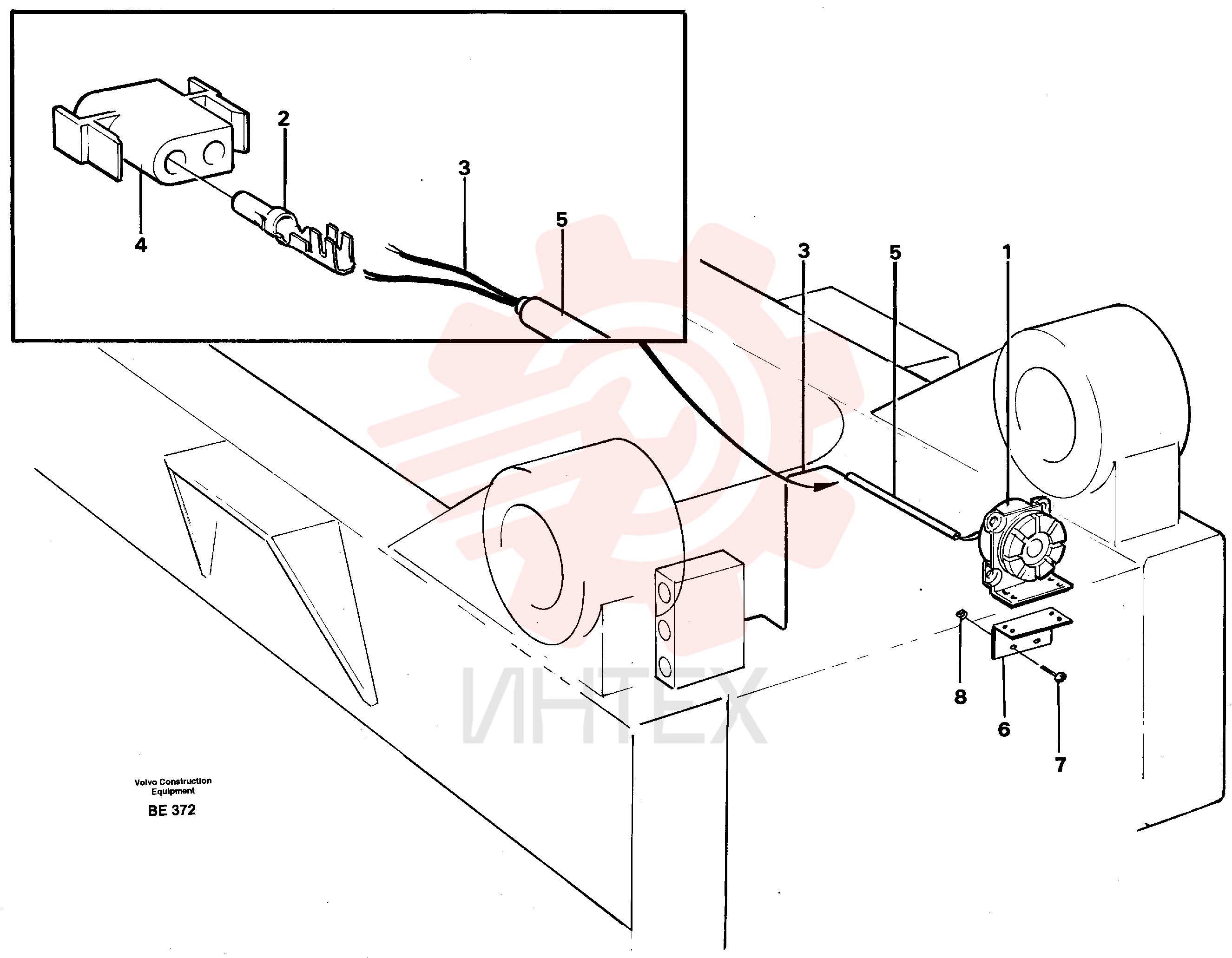 Reversing warning unit VOE 11039293