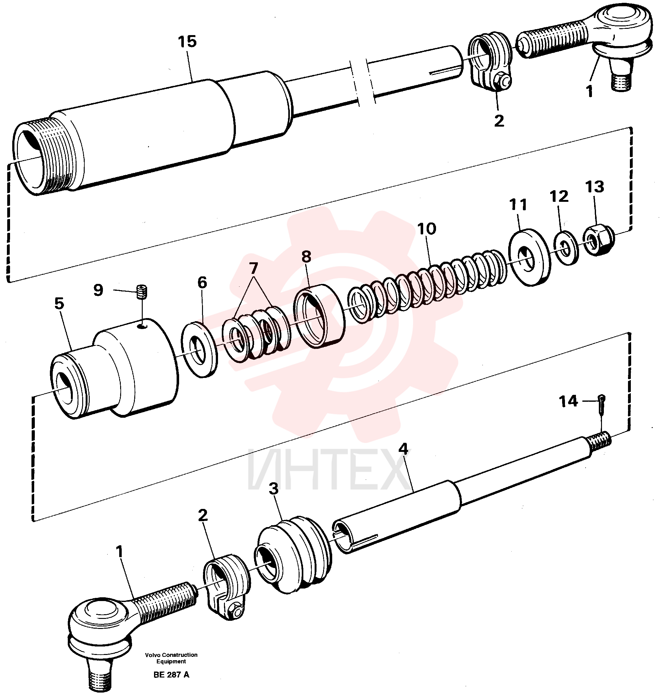 Steering rod VOE 15029857