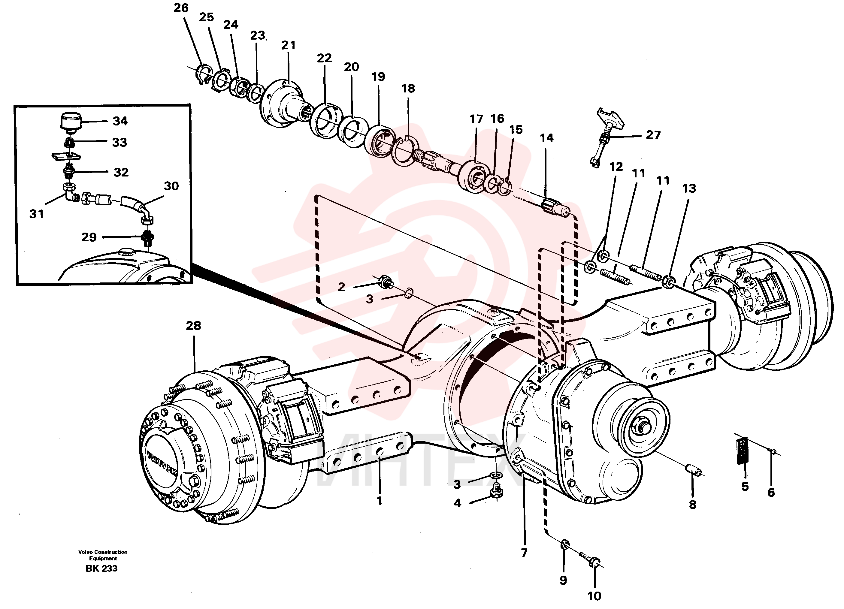Planetary Axle VOE 23580