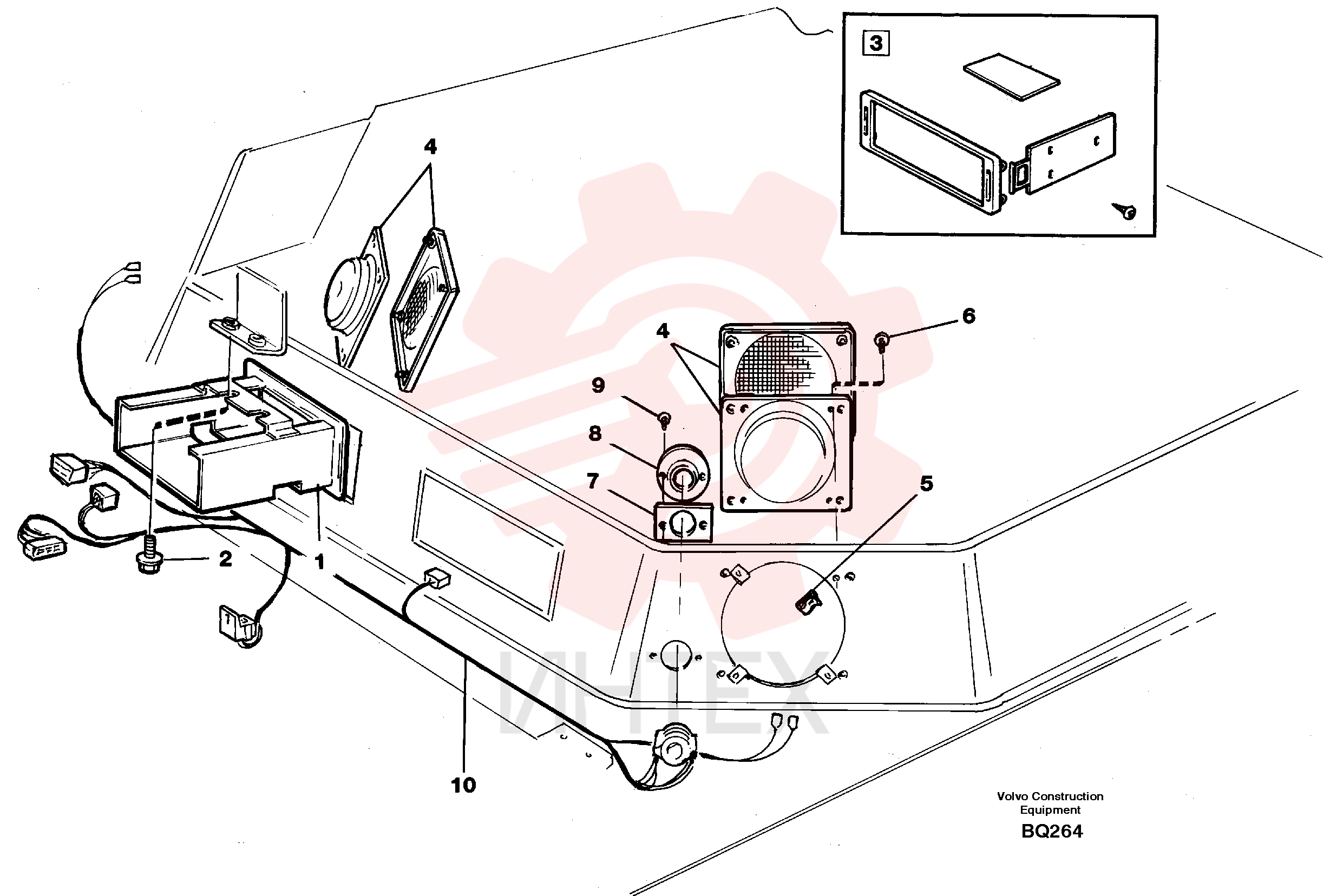 Radio bracket VOE 11006914 (2)