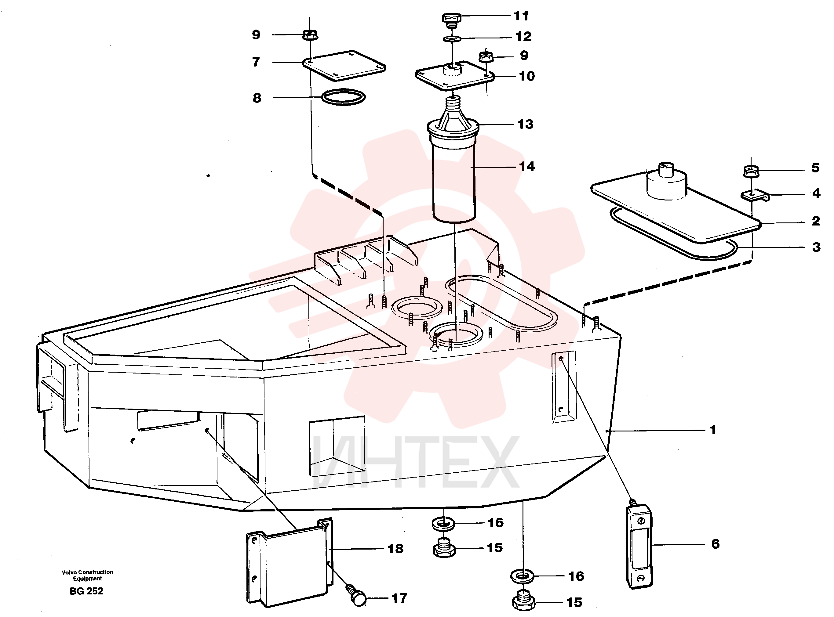 Hydraulic fluid tank