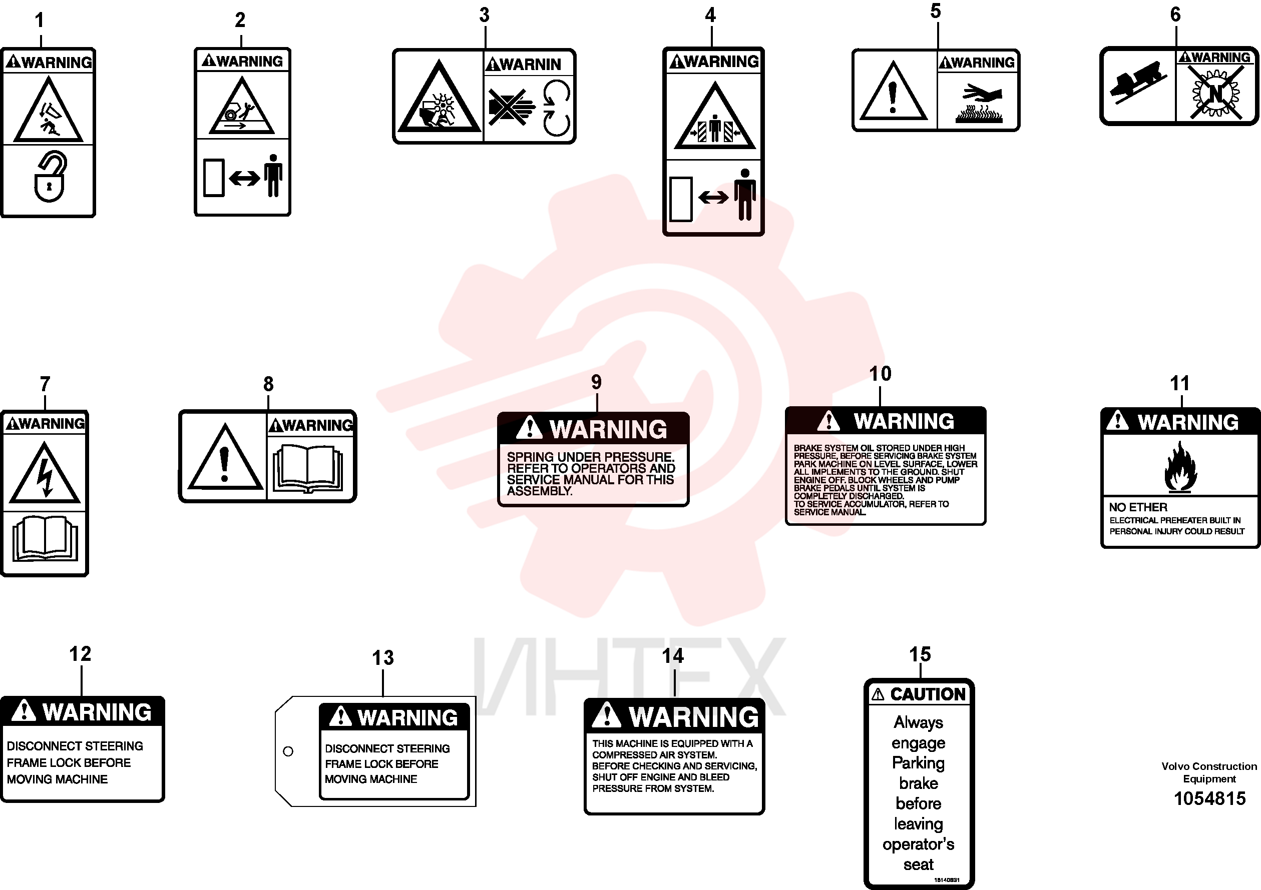 Warning decal