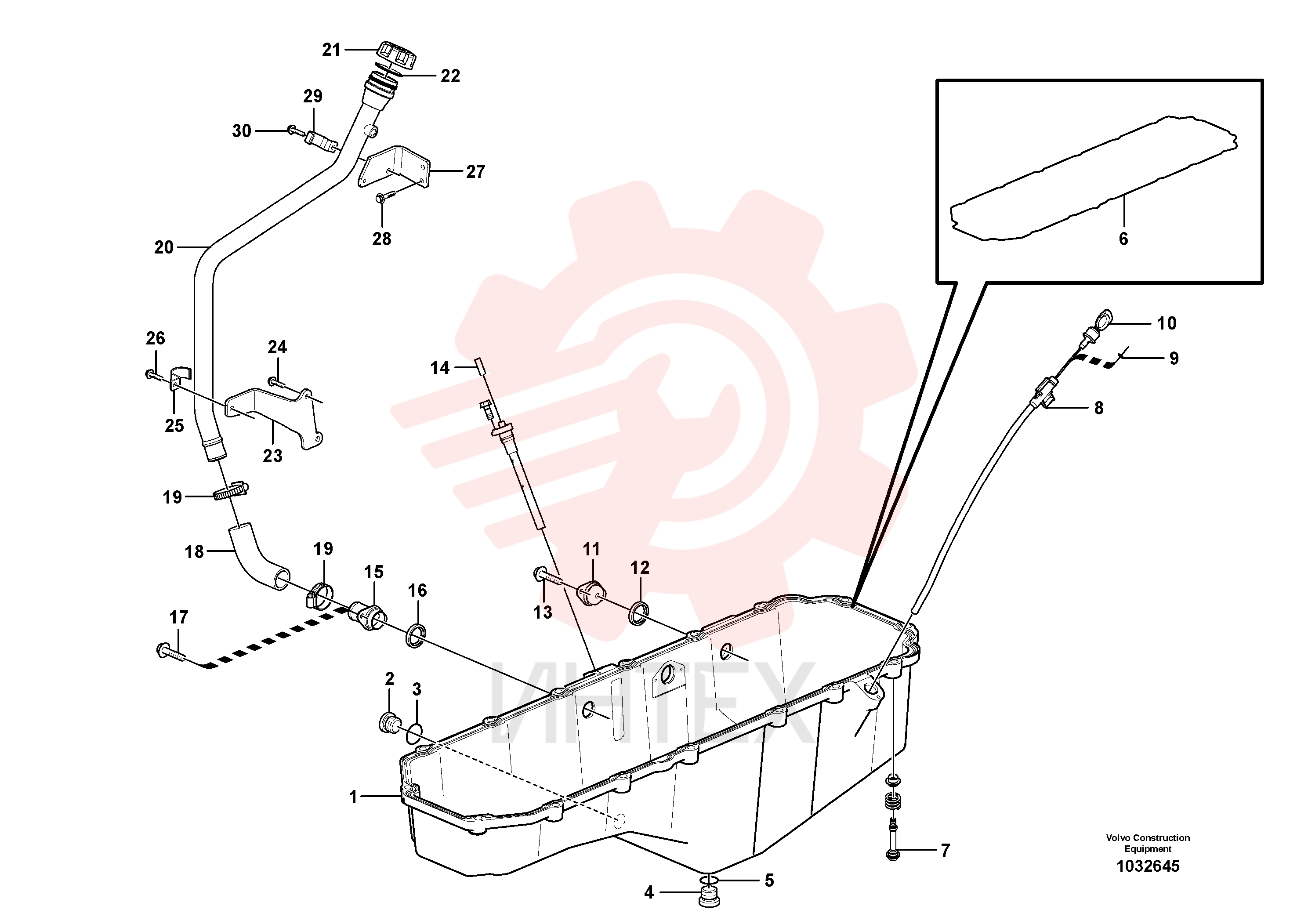 Oil filler pipe