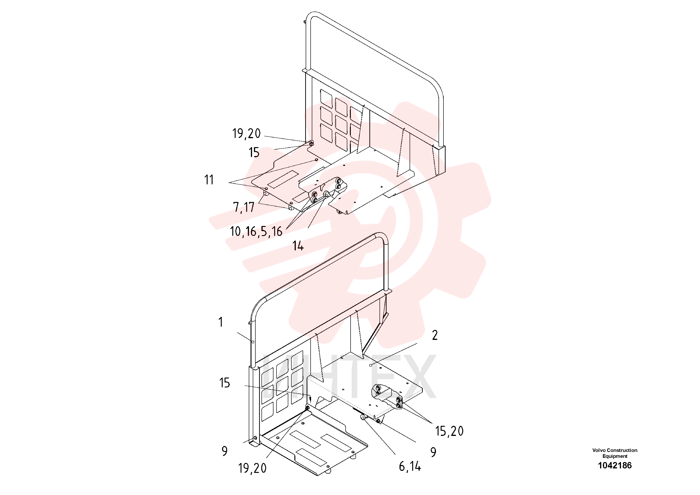 Attaching rail RM 80672256