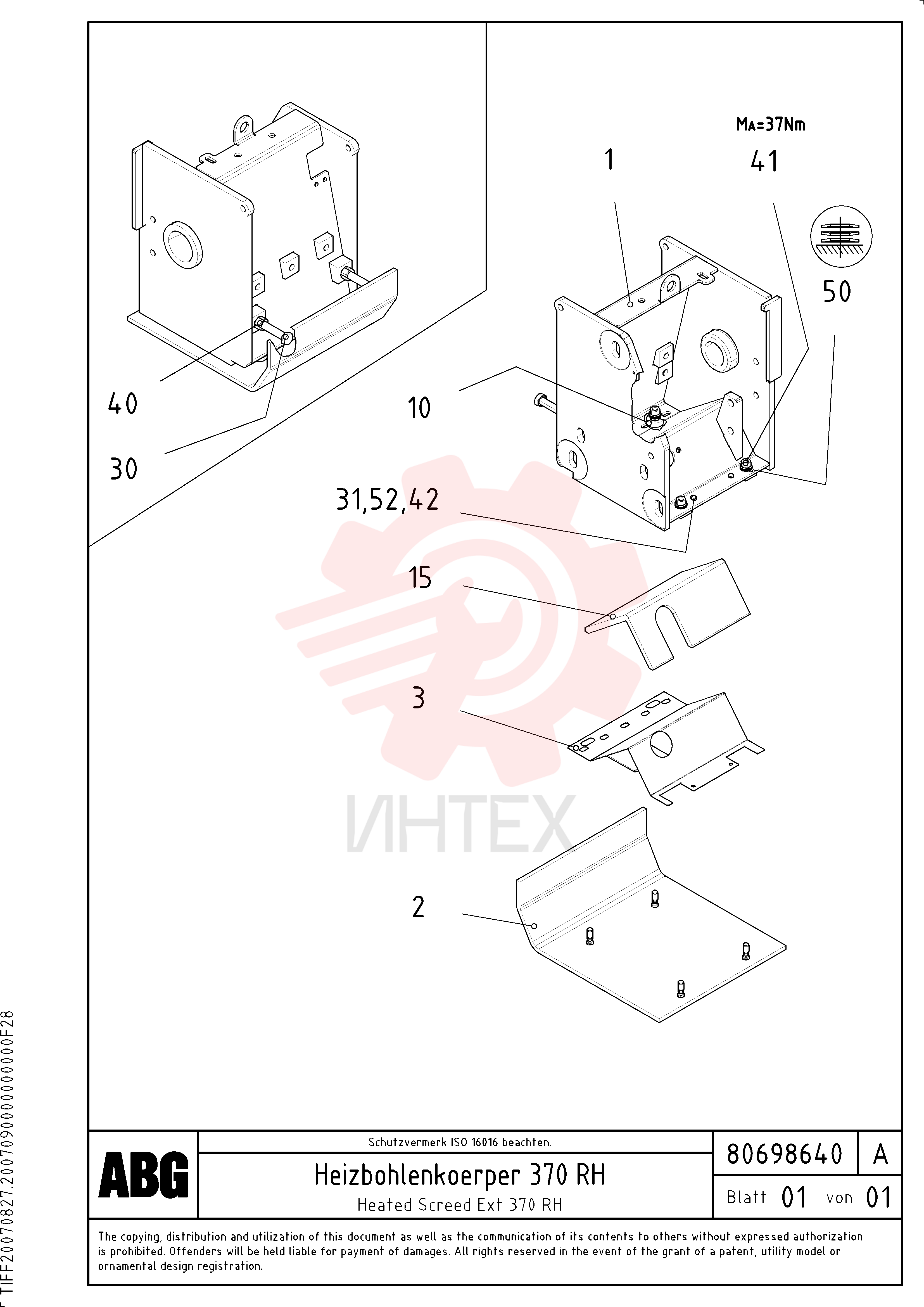 Screed RM 80701956