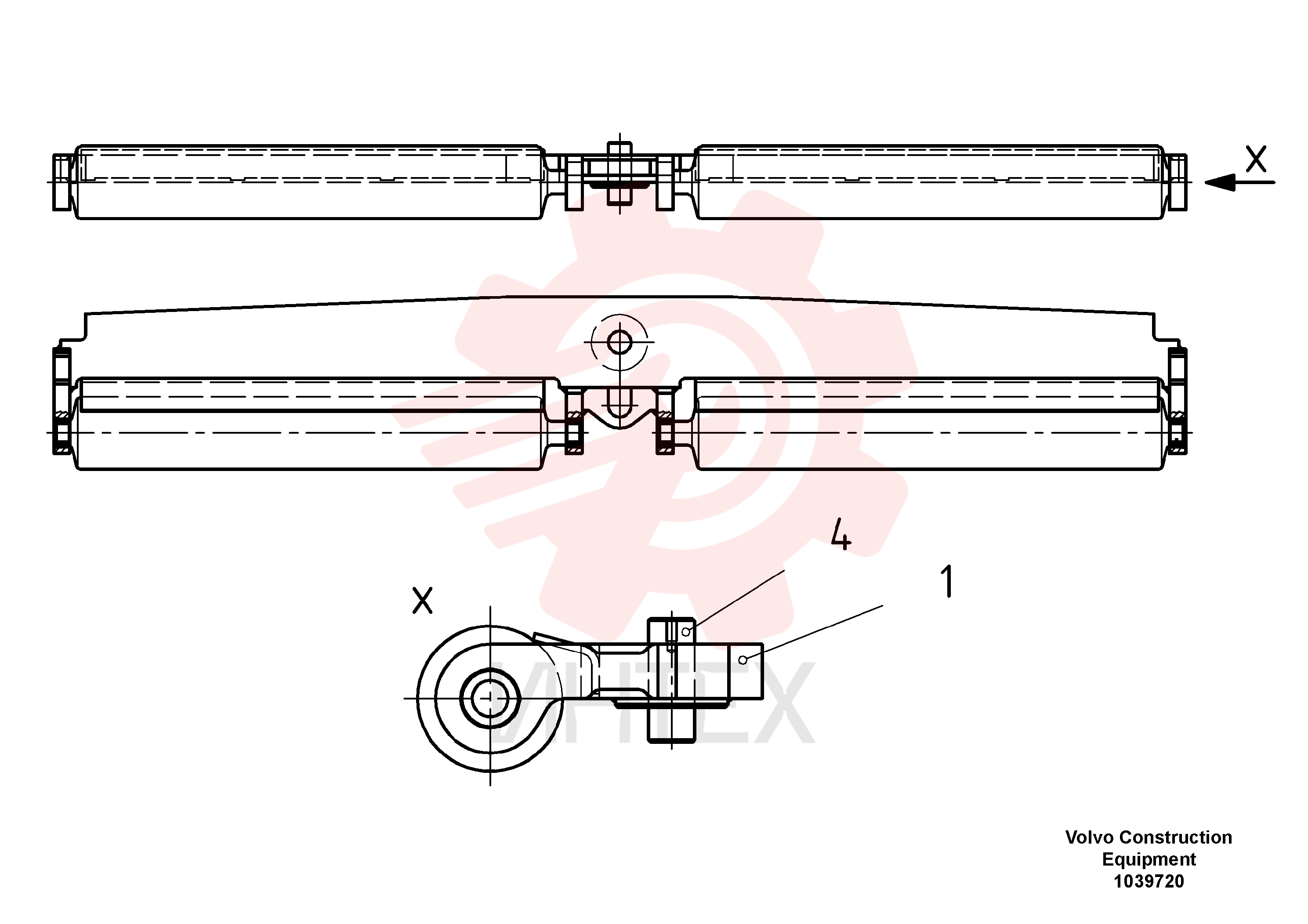 Pivoting beam RM 14669097