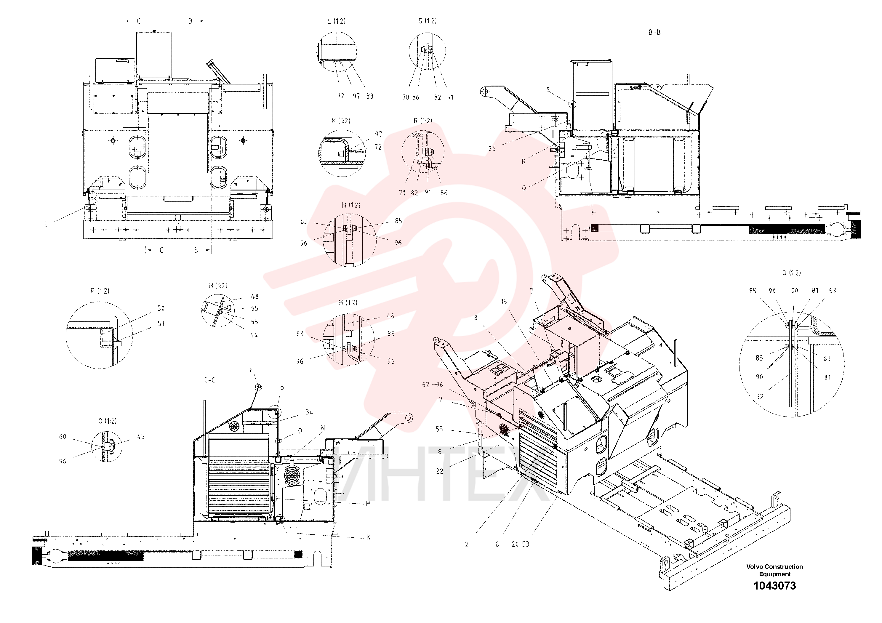 Hexagon nut RM 96712781