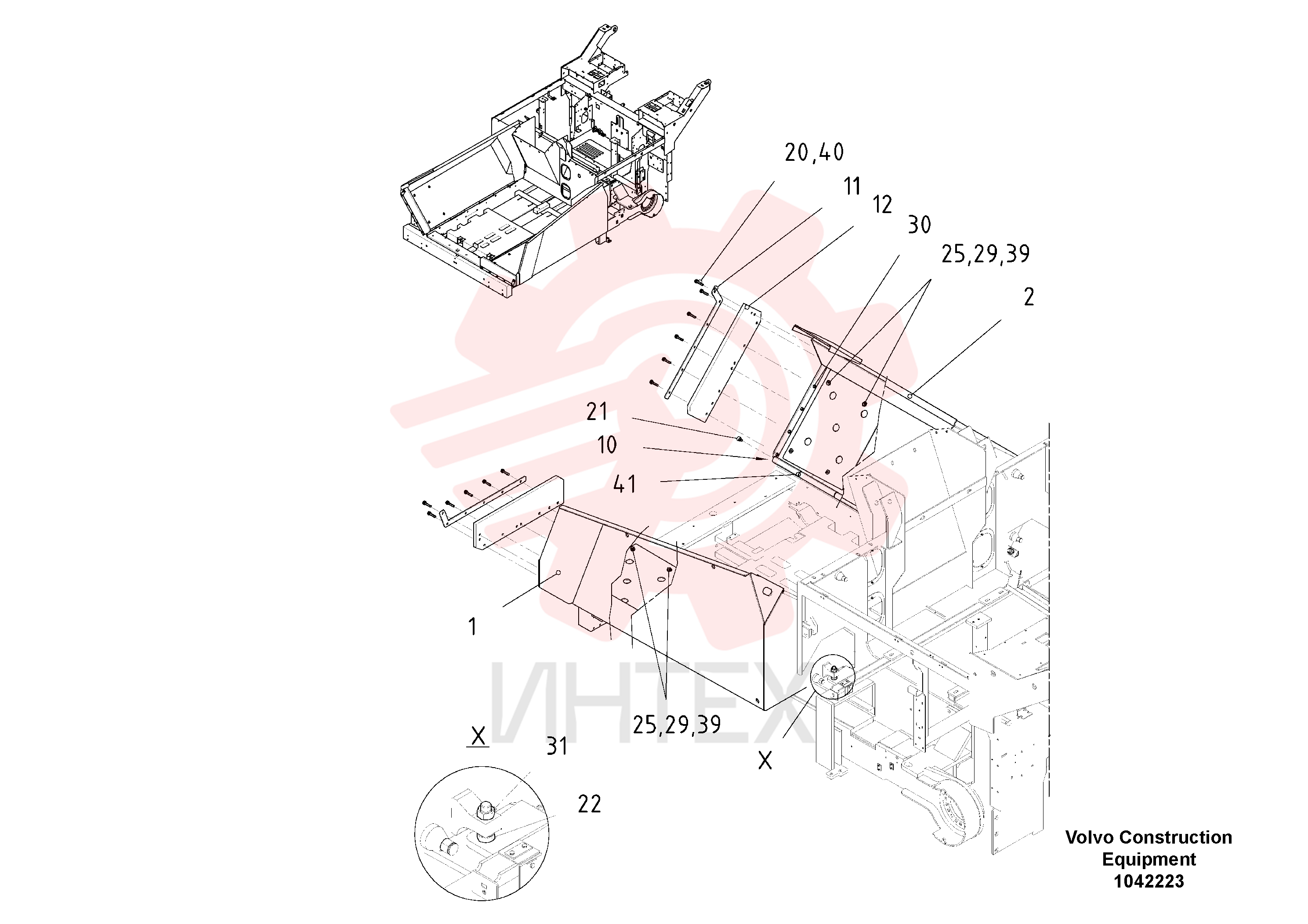 Hopper Wing Part RM 80666357