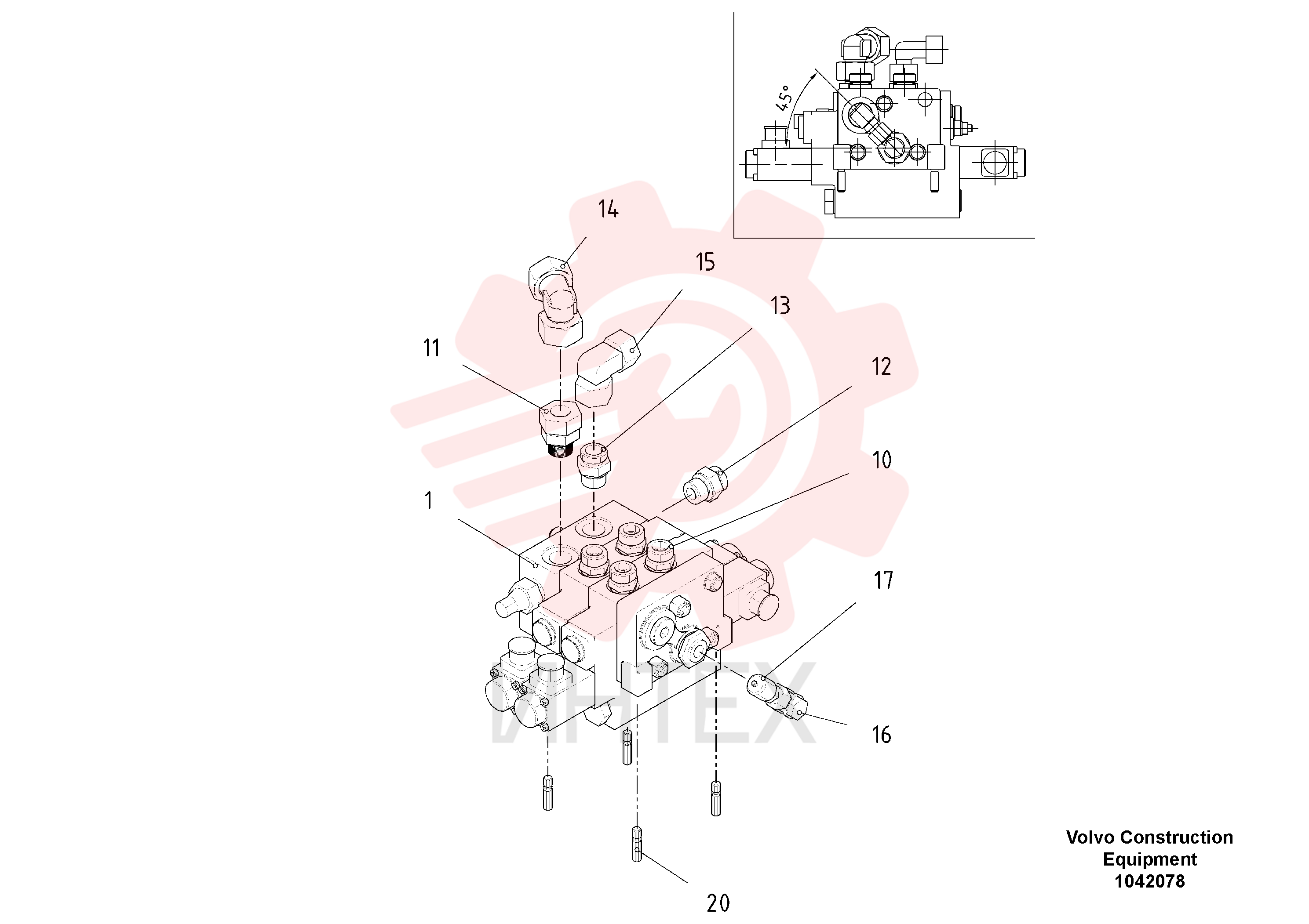Valve block RM 80625015