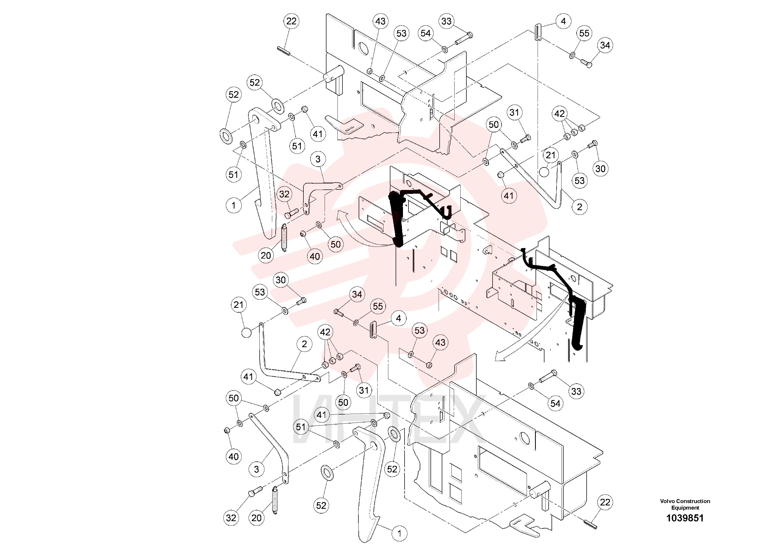 Lock hook RM 80849300