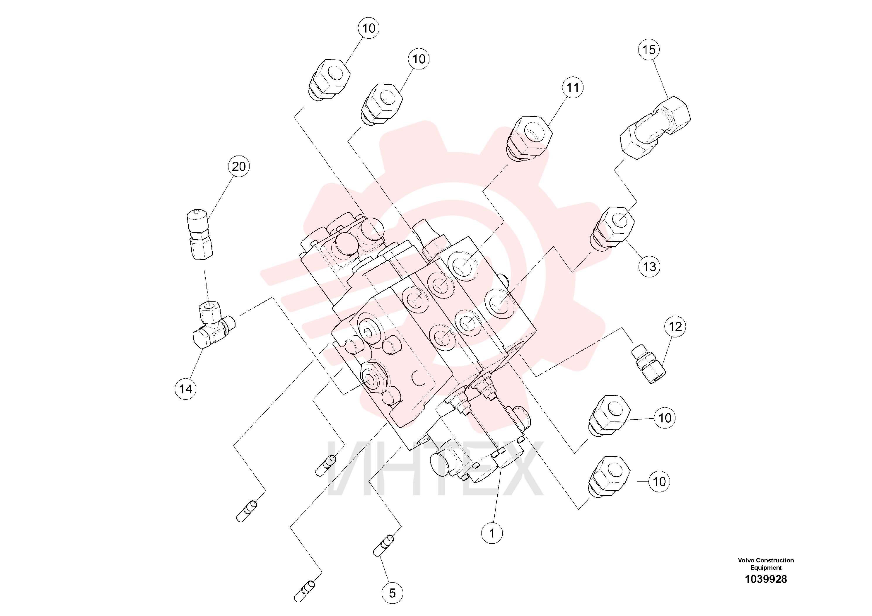 Valve block RM 80625015
