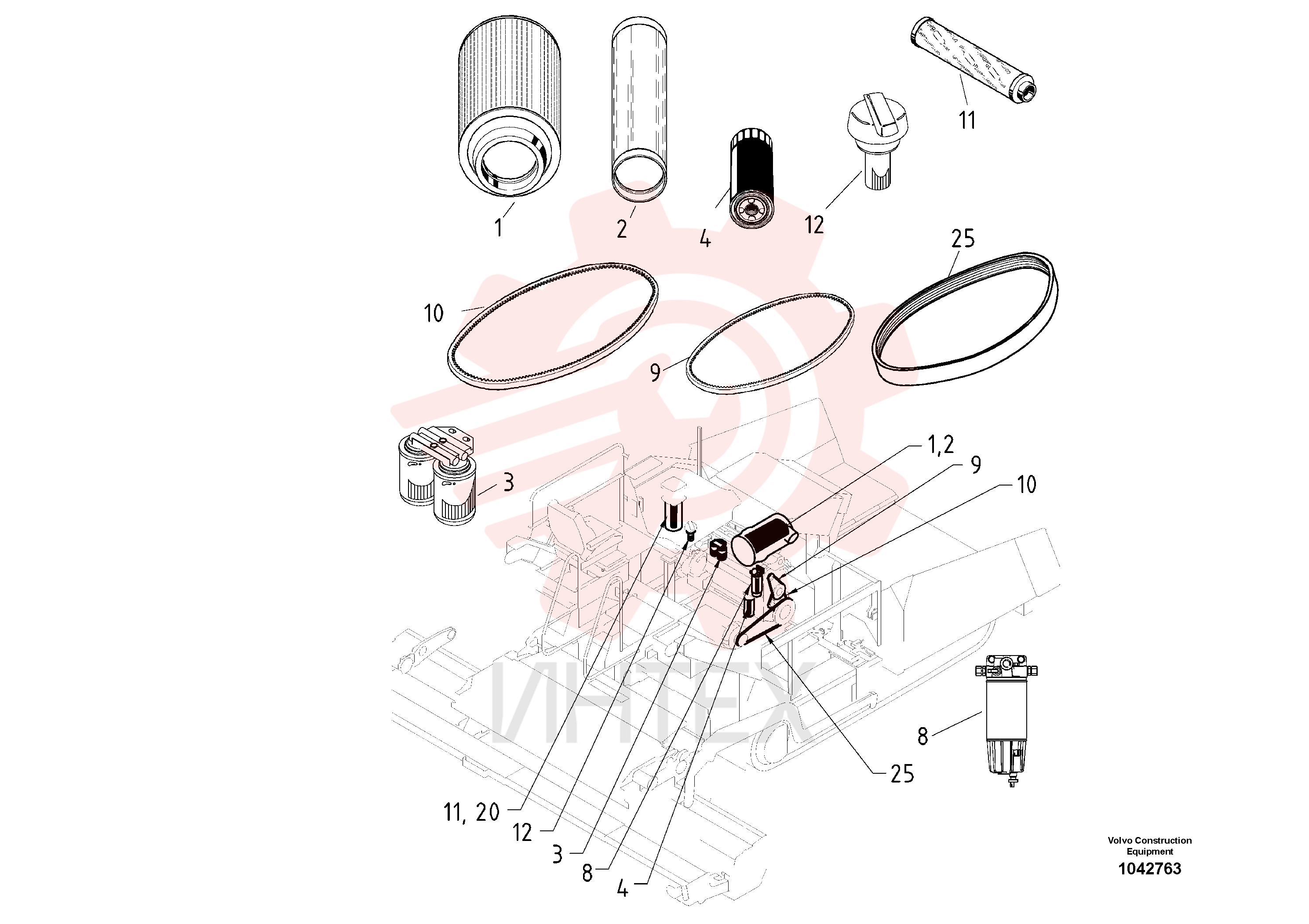 Air filter insert