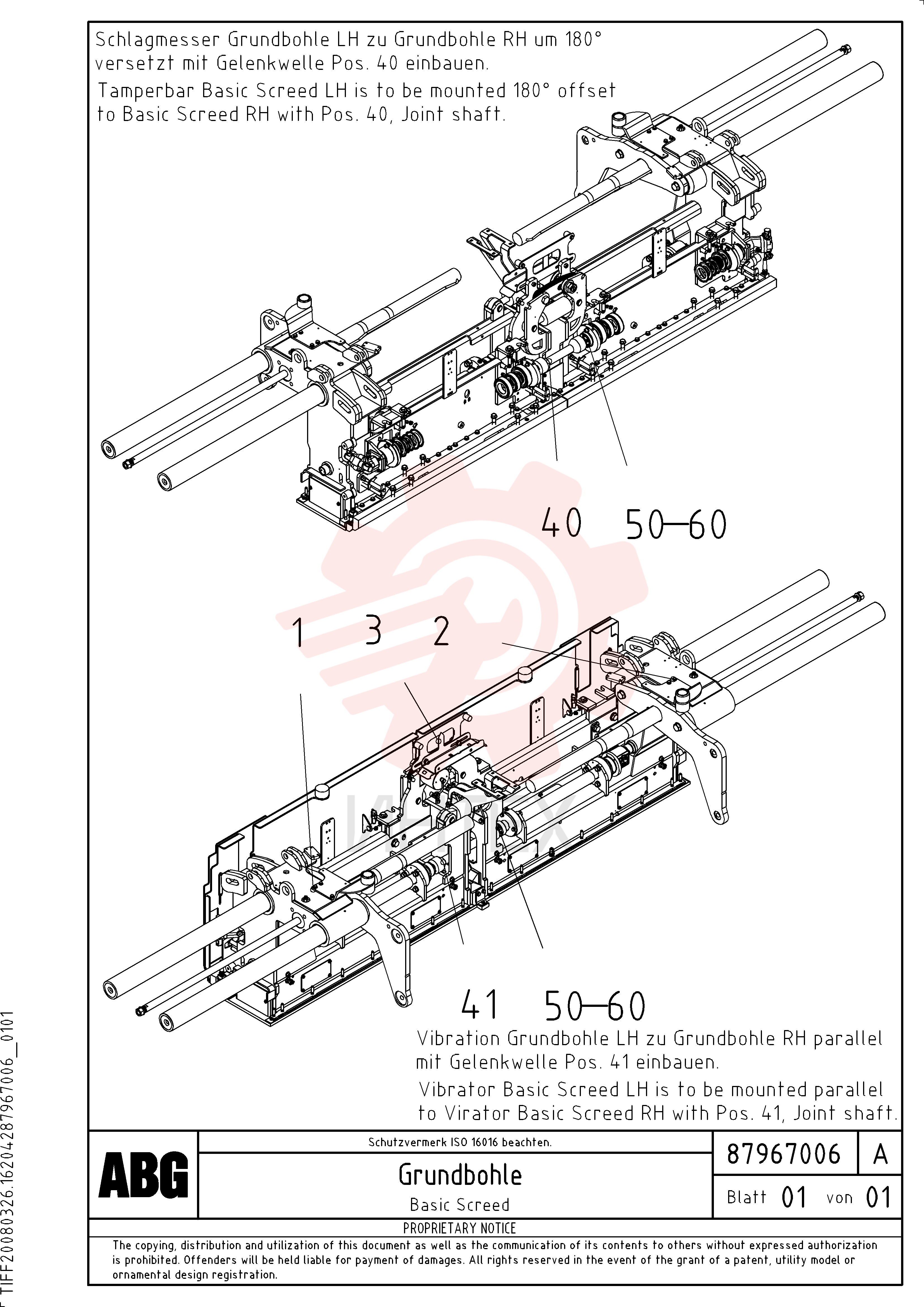 Screed RM 80870363