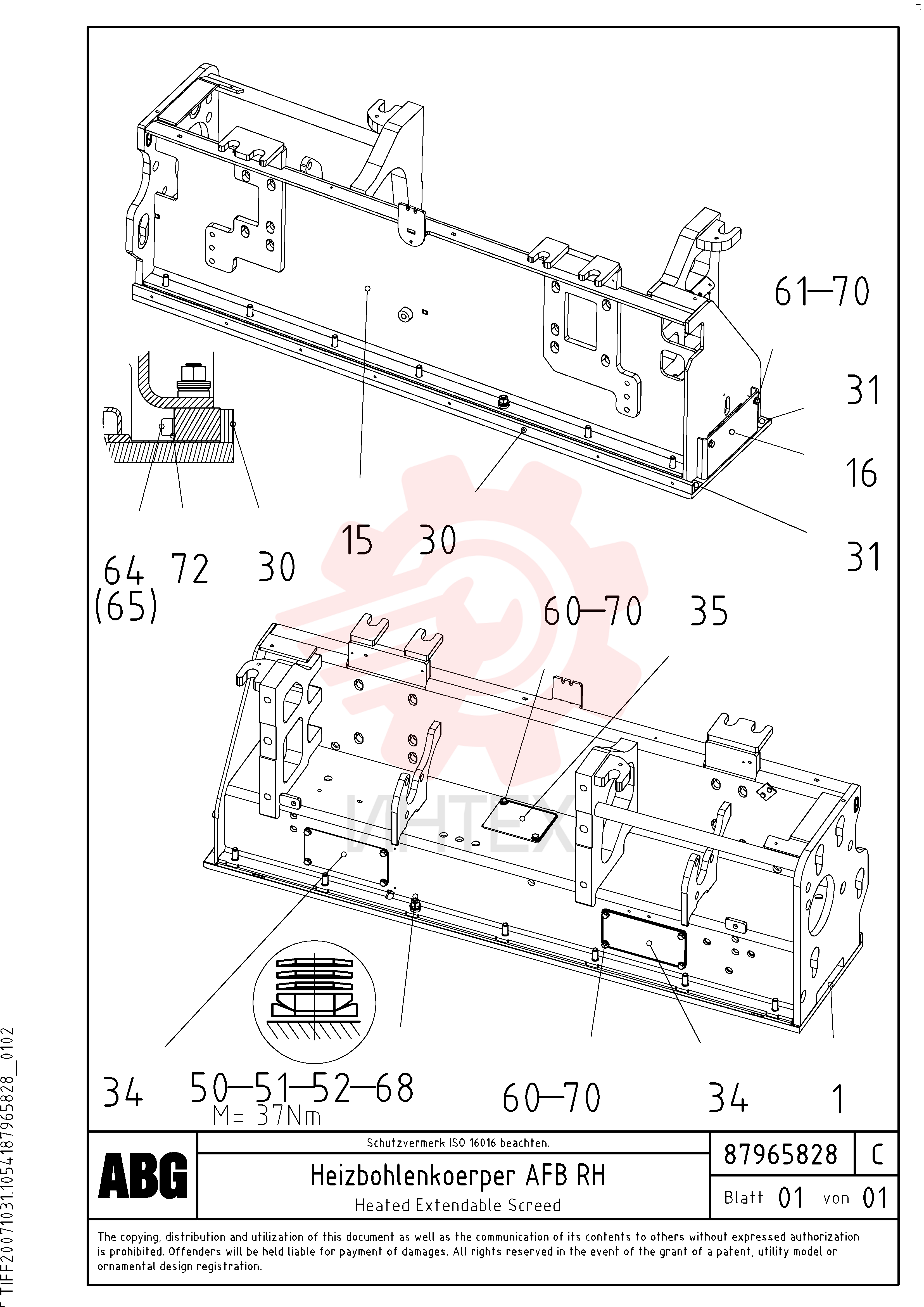 Screed Plate RM 87965760