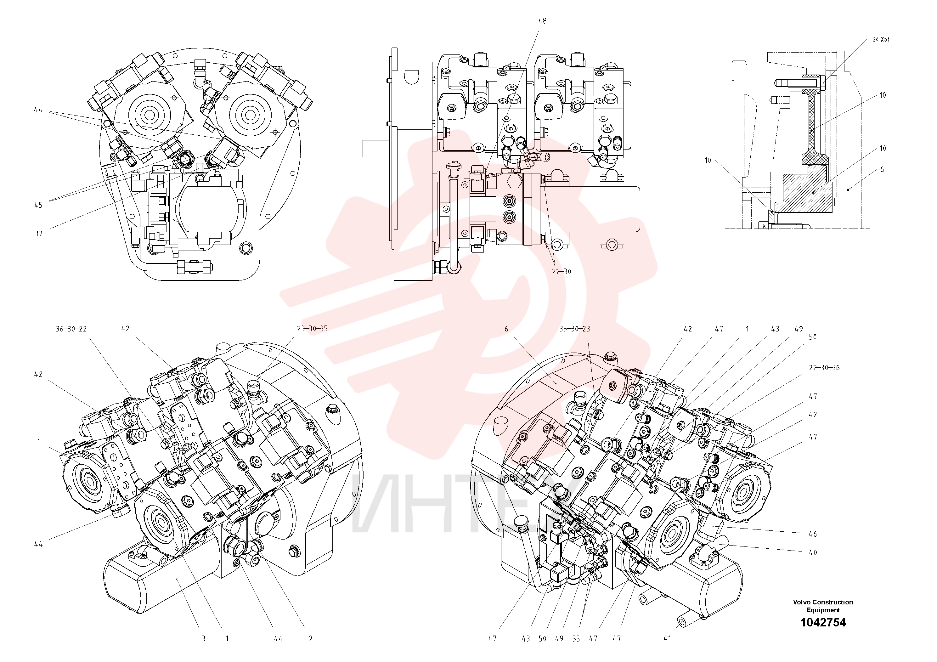 Гидронасос (основной насос) RM 80679483 (1)