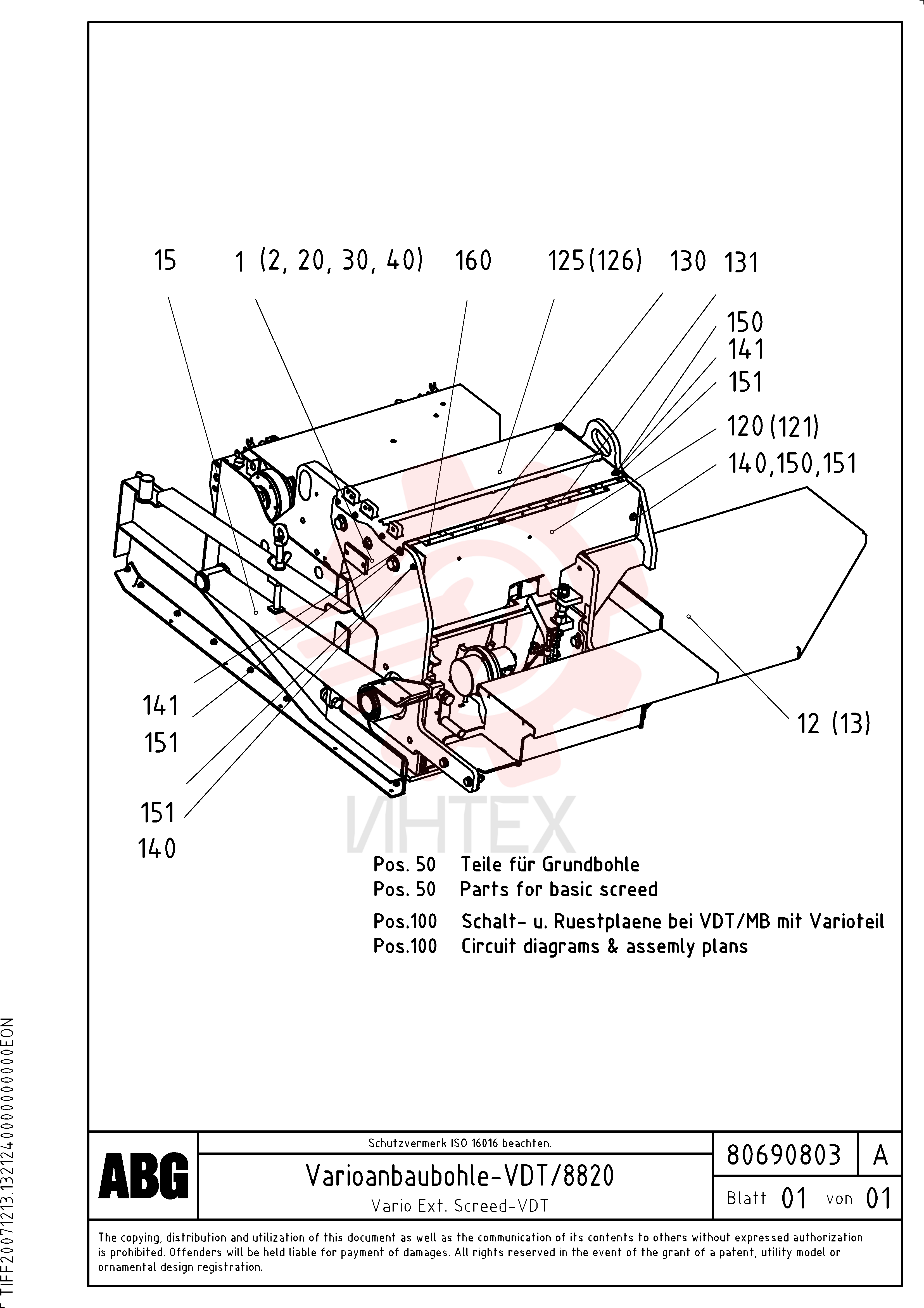 Screed RM 80706302