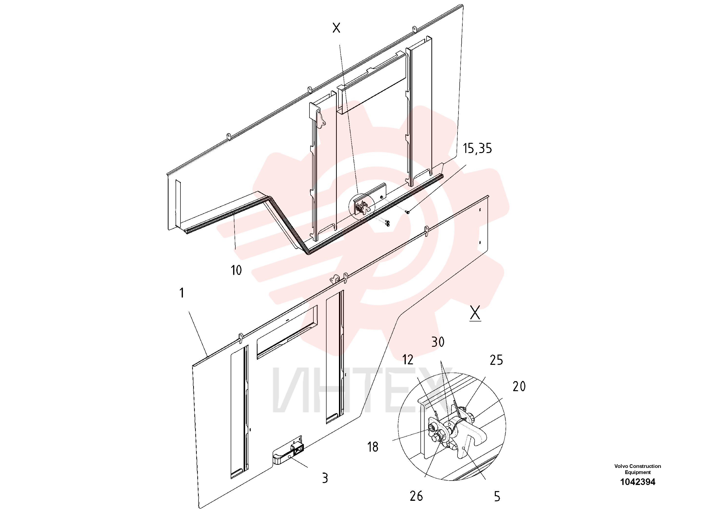 Side hatch part RM 80699143