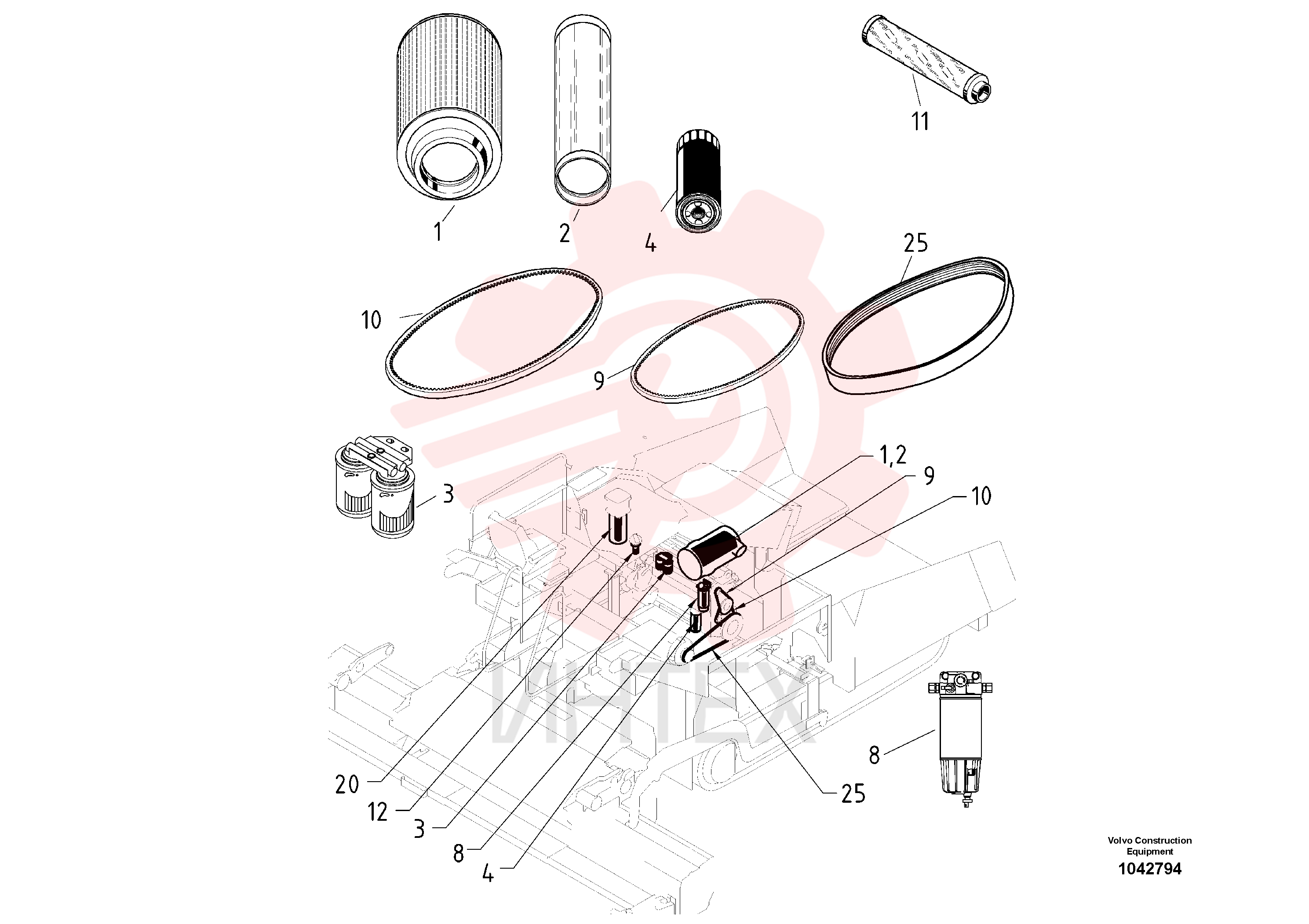Air filter insert
