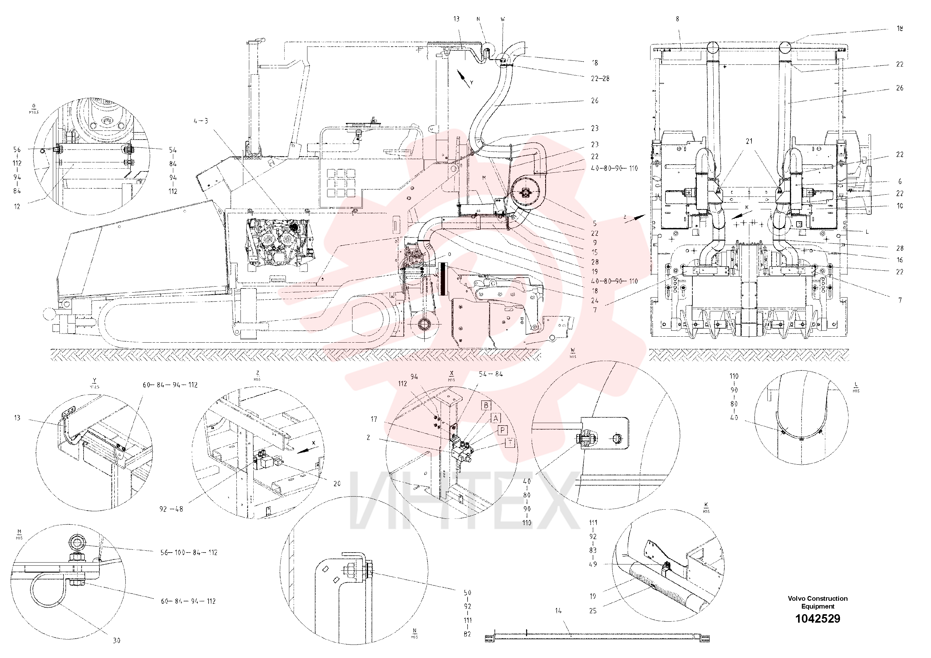 Hydraulic kit RM 80730377