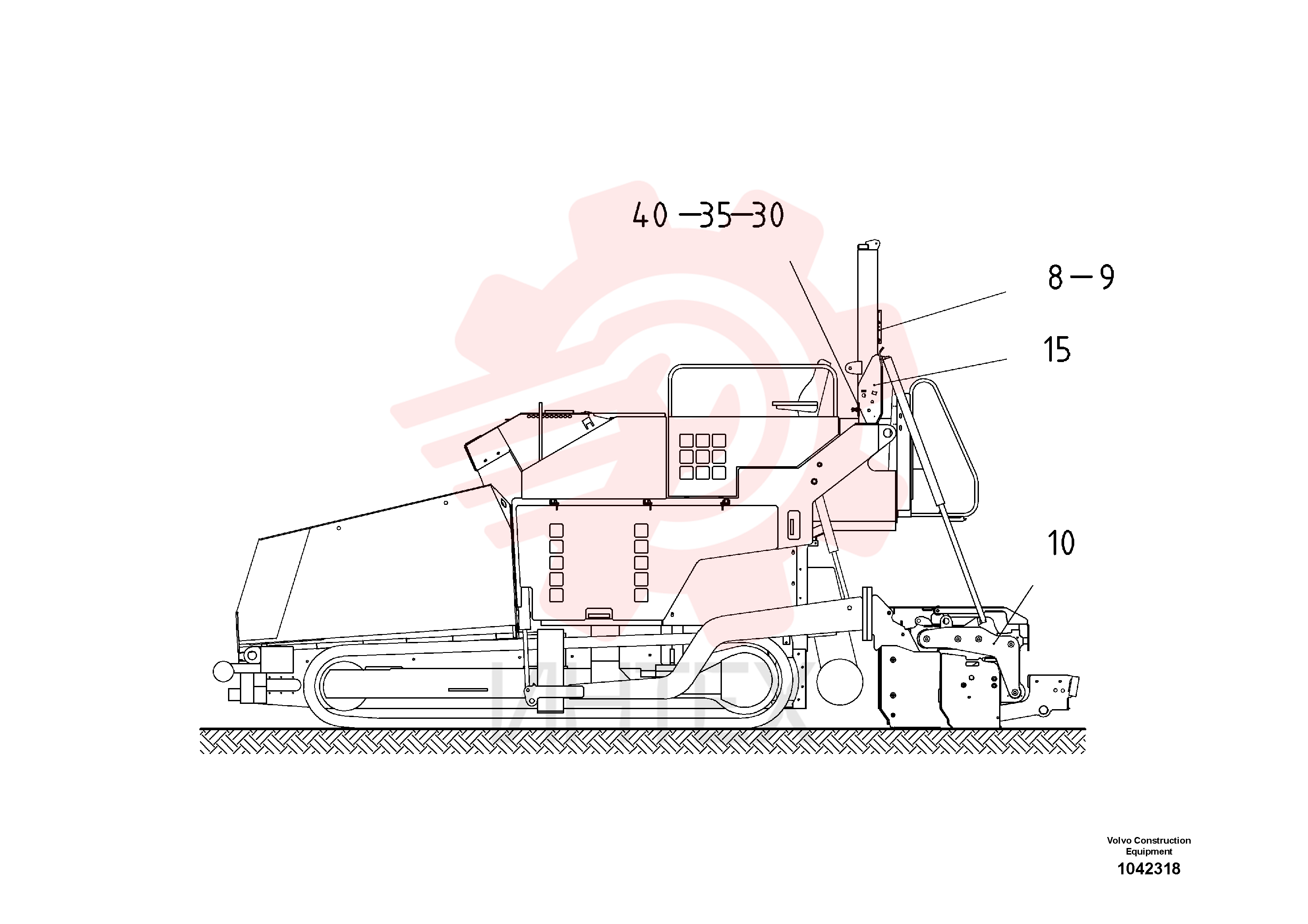 Hydraulic Screed Load Dev RM 80685423