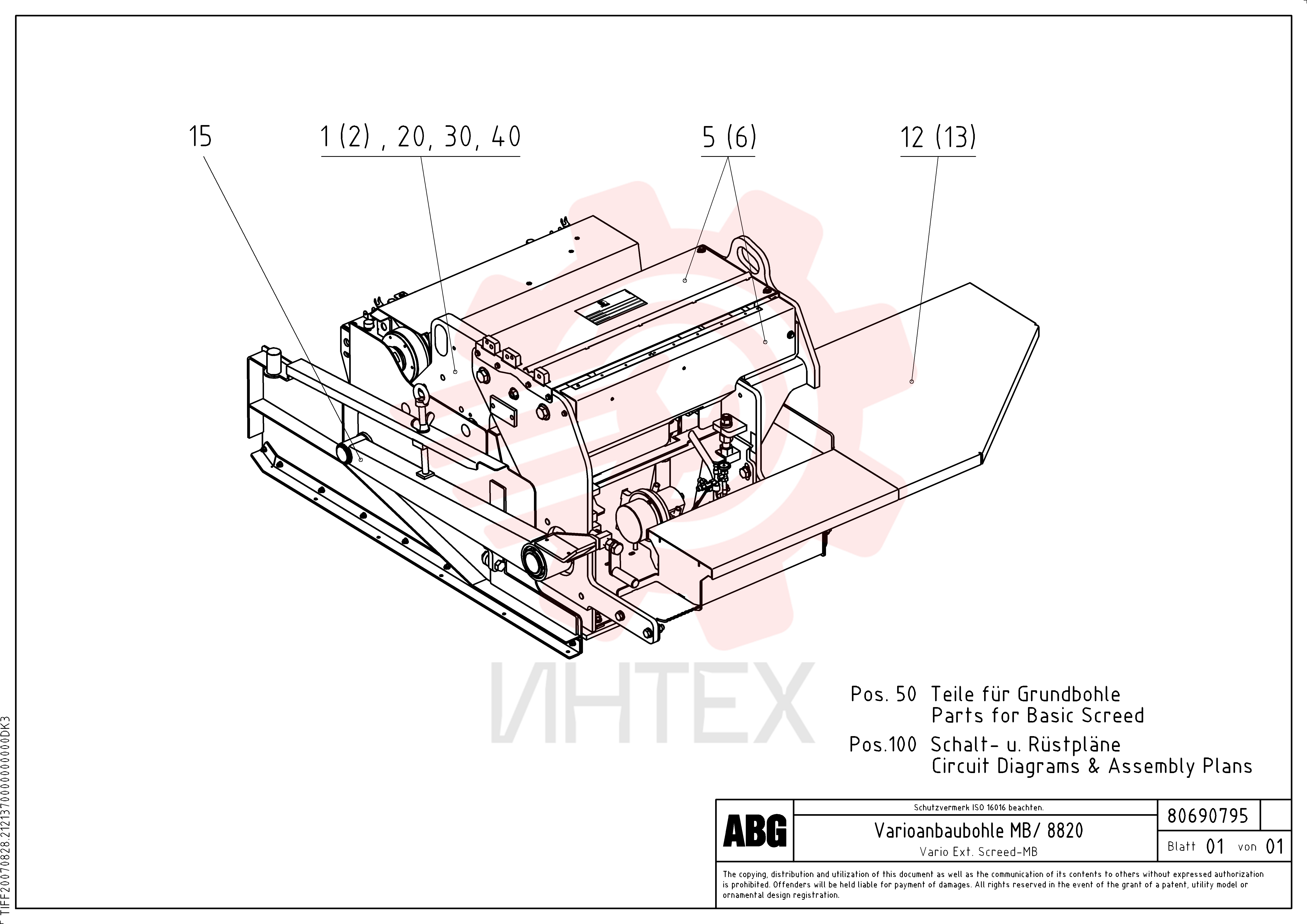 Screed RM 80718893