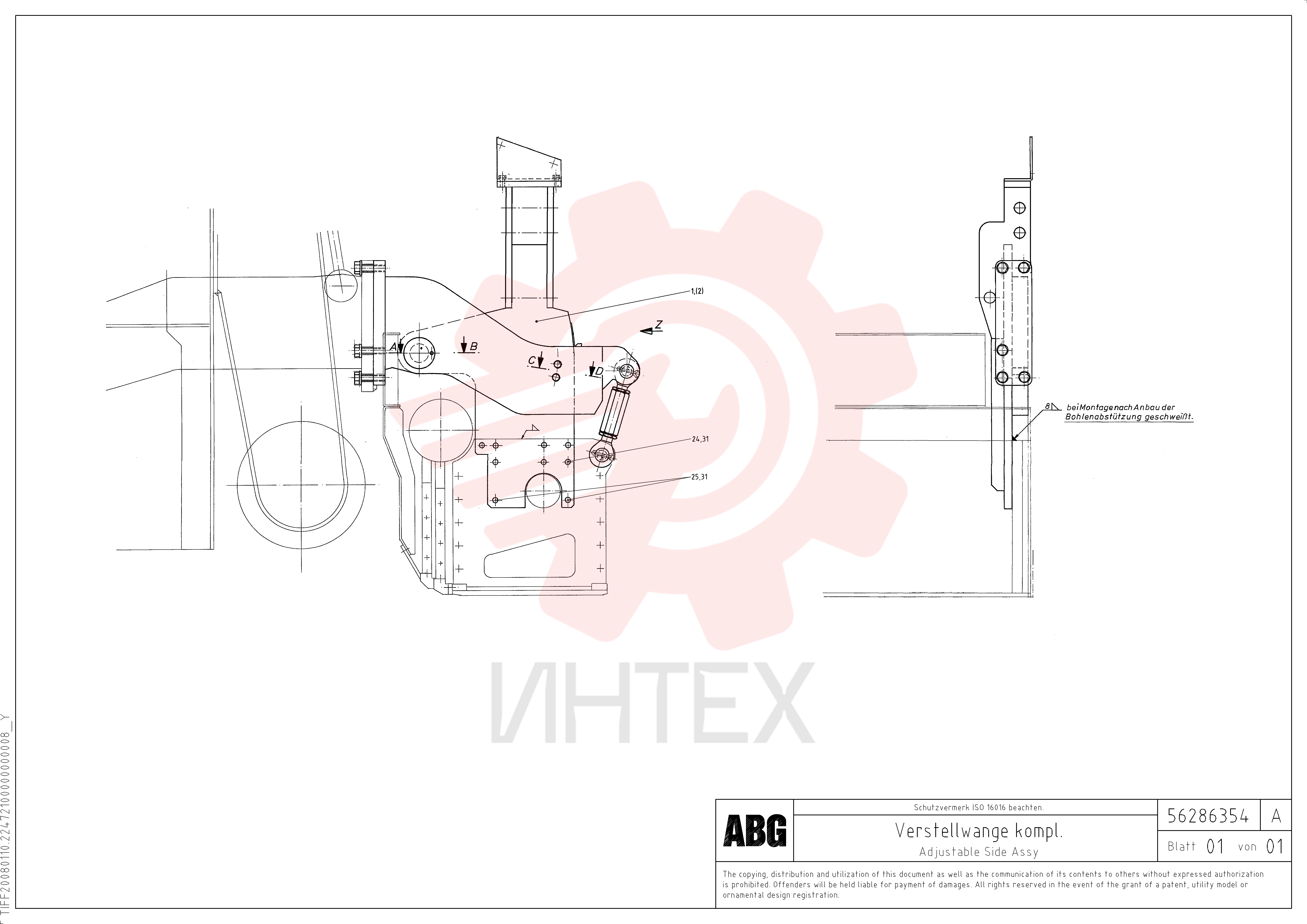 Adjusting device